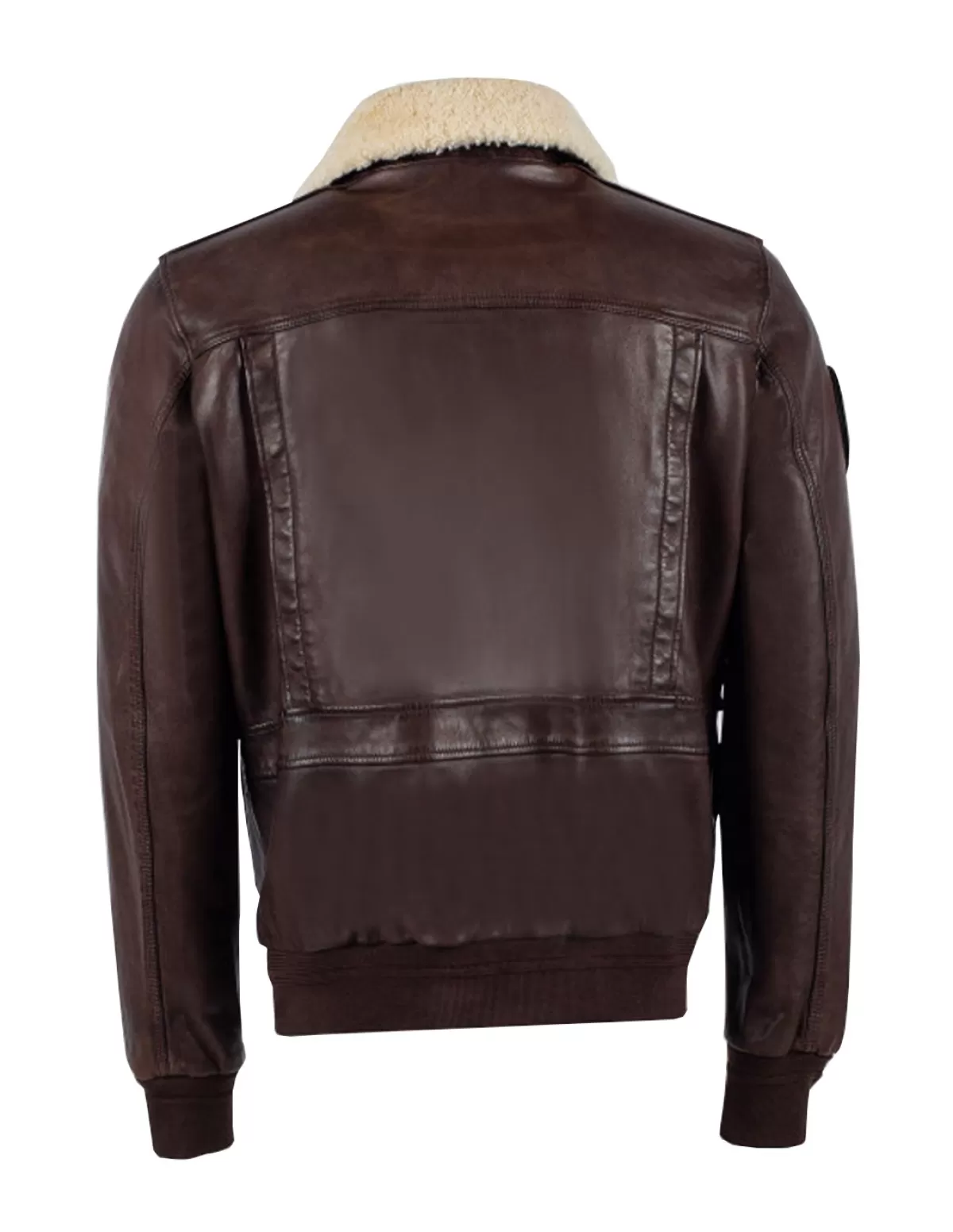 PATROUILLE DE FRANCE Pilote Et Teddy Cuir<Blouson cuir ref 51288 Brown Marron