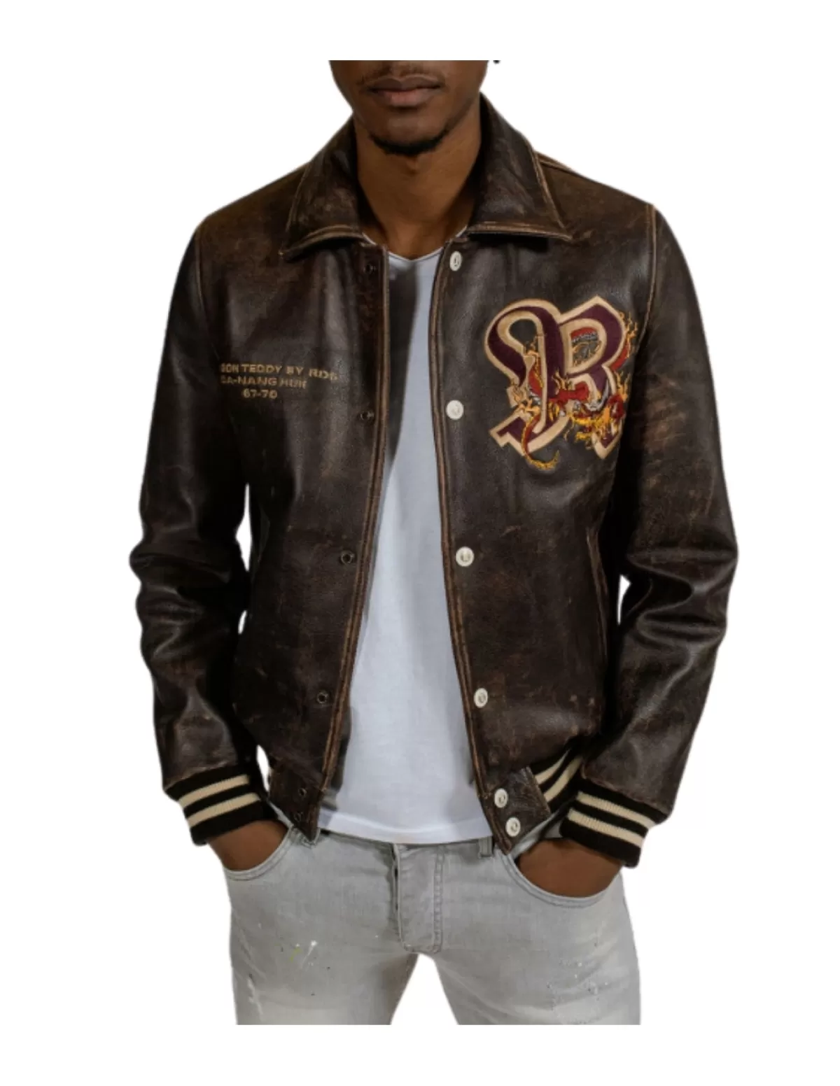 Redskins Blouson Cuir Homme<Blouson Cuir Homme Ref 55023 Marron