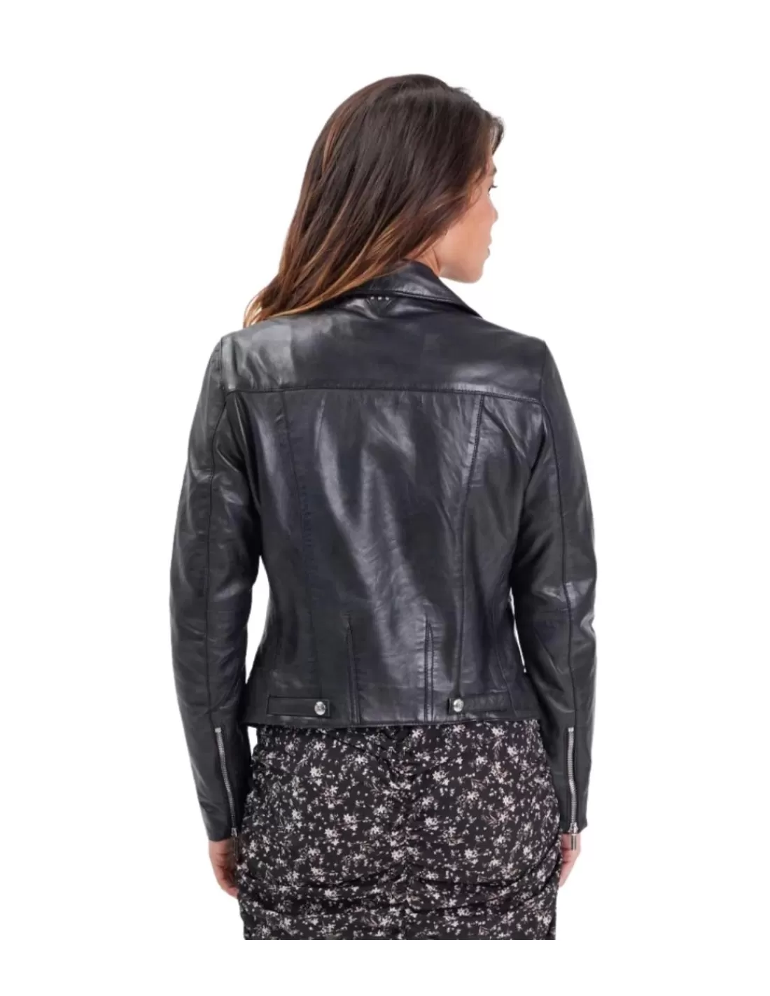 Best Blouson Bojana en cuir Ref 54125 Femme Style Perfecto Femme