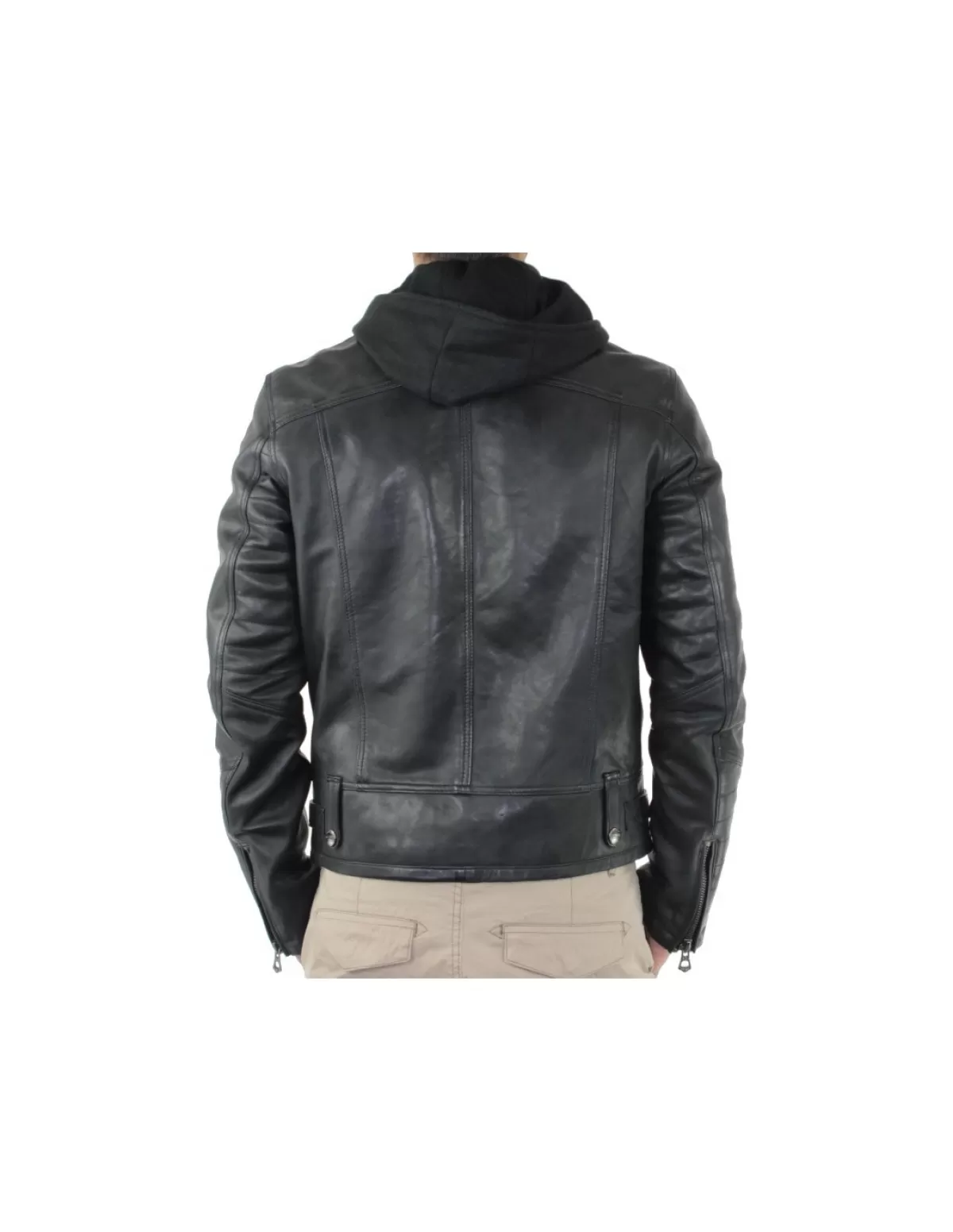 Daytona Blouson Cuir Homme<Blouson Kyrill en cuir ref_day35931- Noir