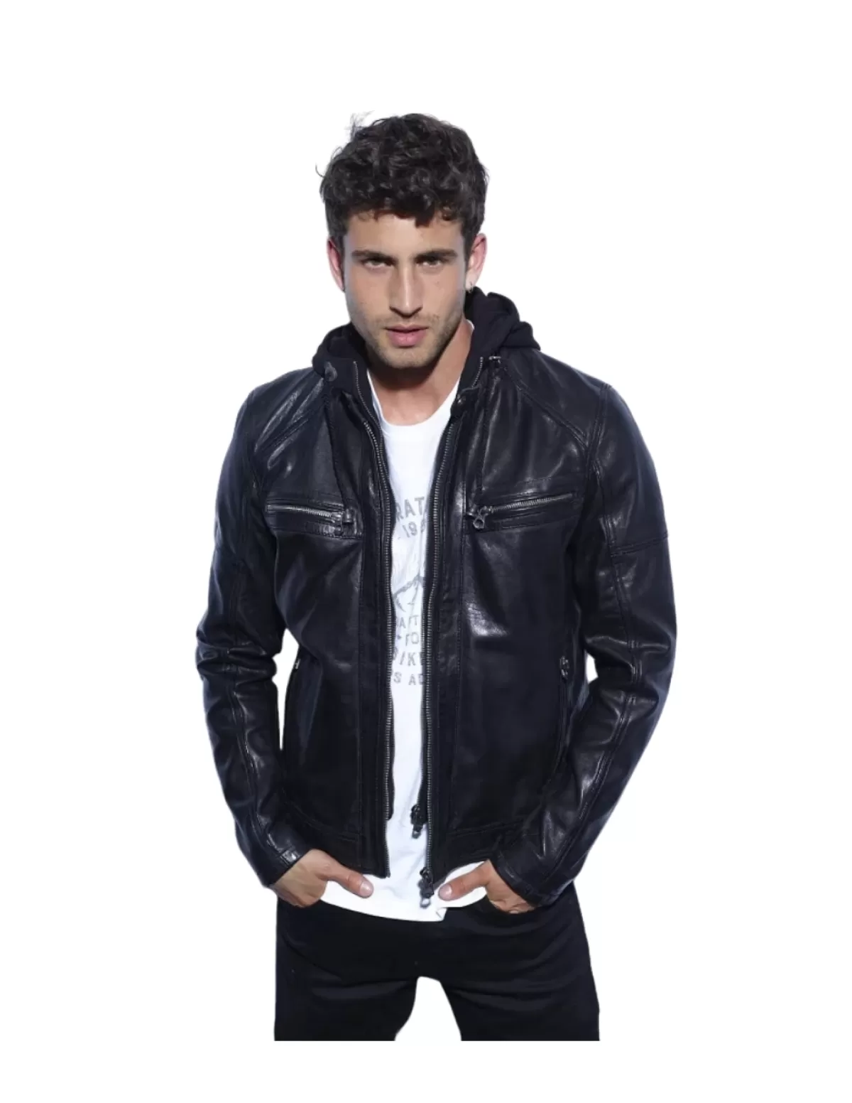 Daytona Blouson Cuir Homme<Blouson en cuir homme Ref 50362 Noir