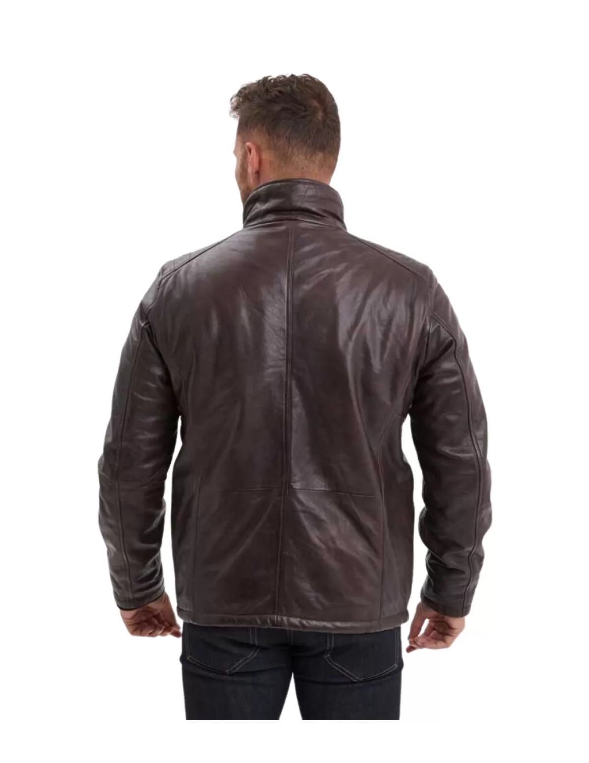 Daytona Blouson Cuir Homme<Blouson en cuir homme Ref 61171 Marron