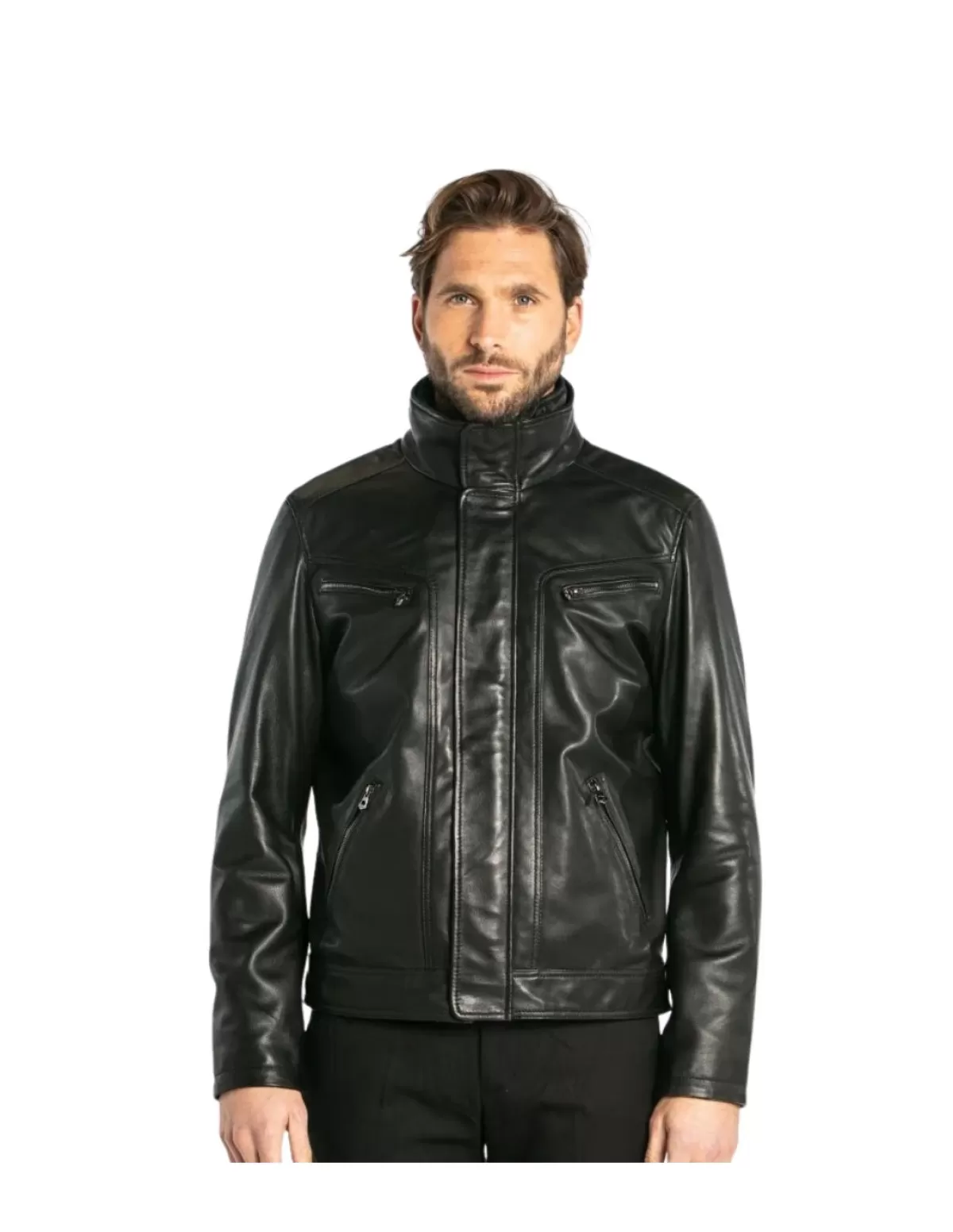 Daytona Blouson Cuir Homme<Blouson en cuir homme Ref 58471 Noir