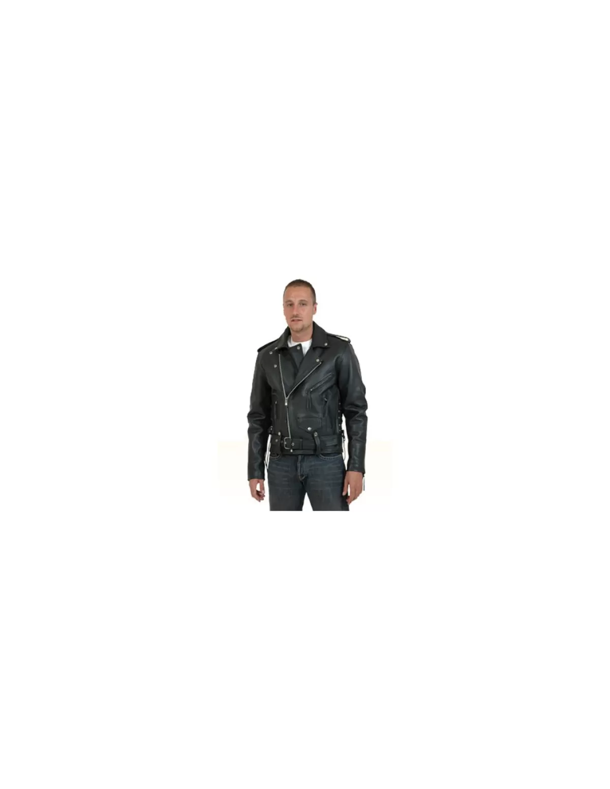 Pallas Cuir Style Perfecto Homme<Blouson en cuir vachette ref 01556/48441 Noir