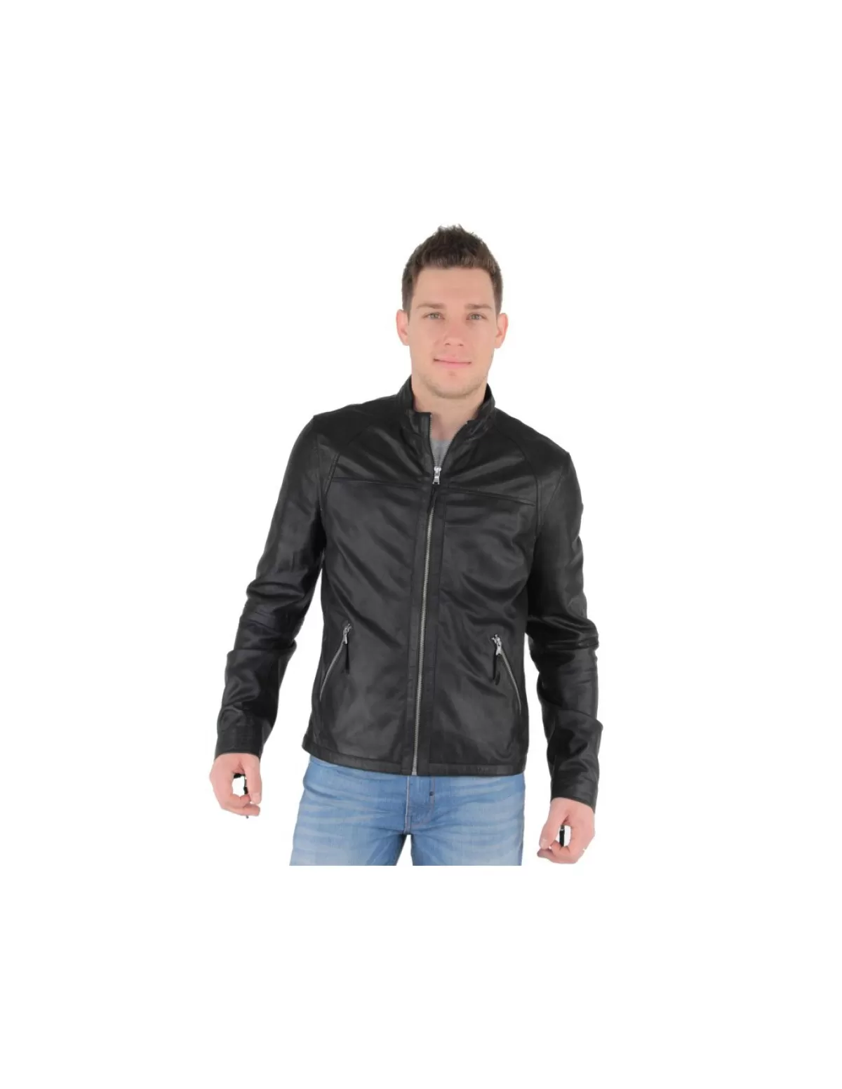 Redskins Blouson Cuir Homme<Blouson miami napalan en cuir ref_trk32227- Noir