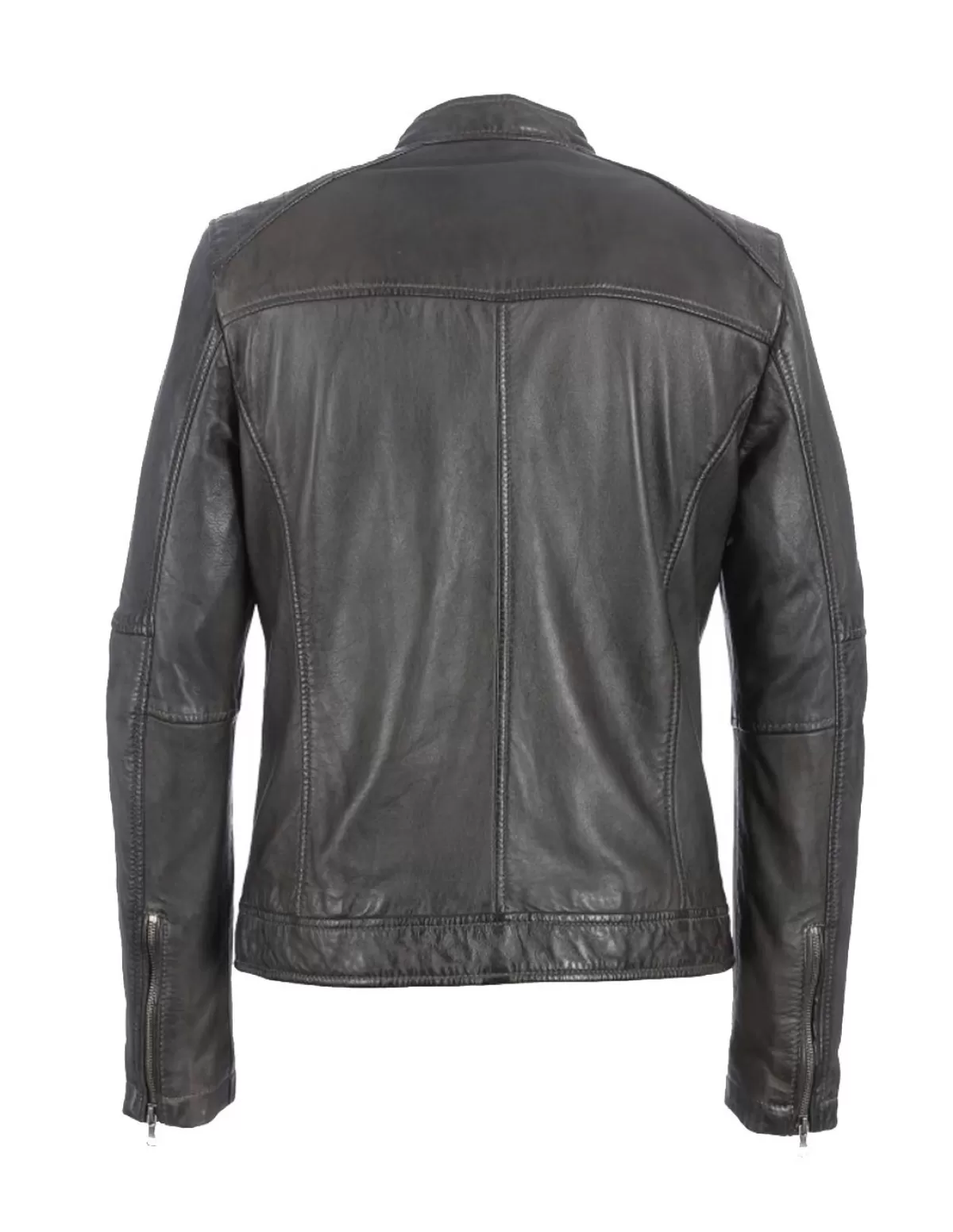 Oakwood Blouson Cuir Homme<Blouson Agency cuir ref_39660 Gris