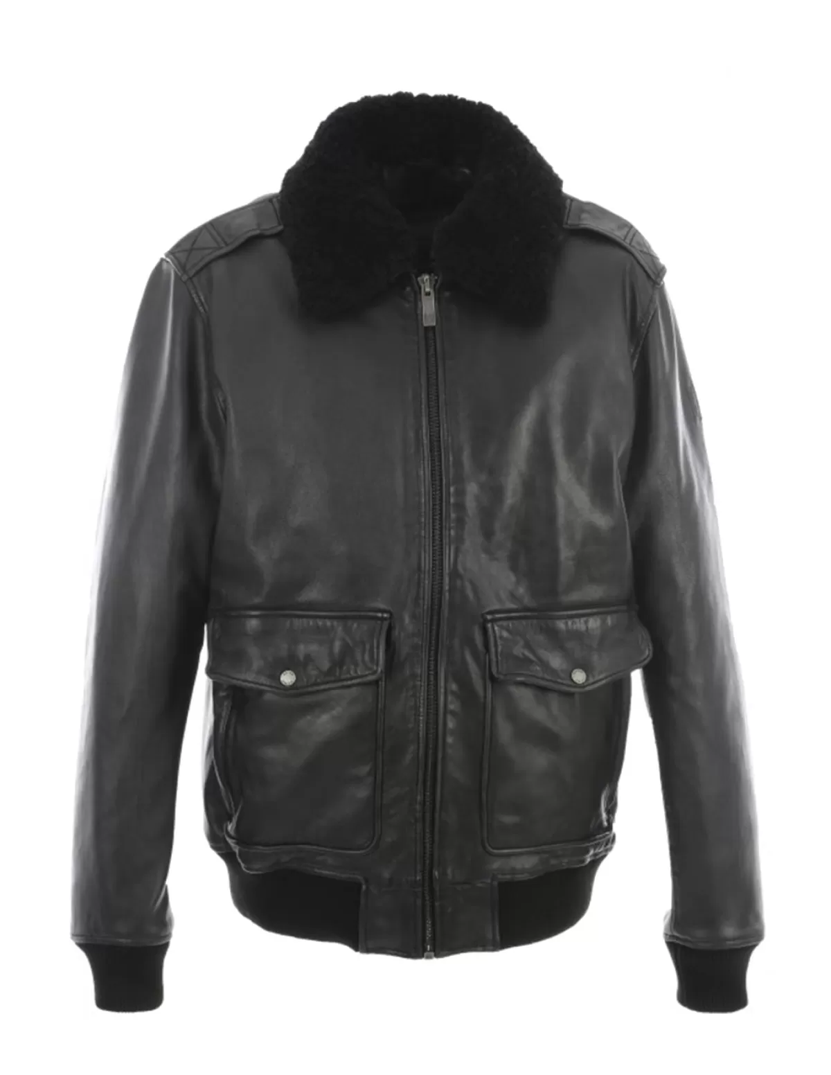 Oakwood Pilote Et Teddy Cuir<Blouson Andersen en cuir ref_51302 Noir