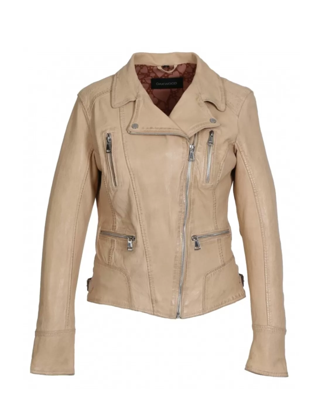 Shop Blouson Camera en cuir Ref 47478 Fonce Femme Style Perfecto Femme