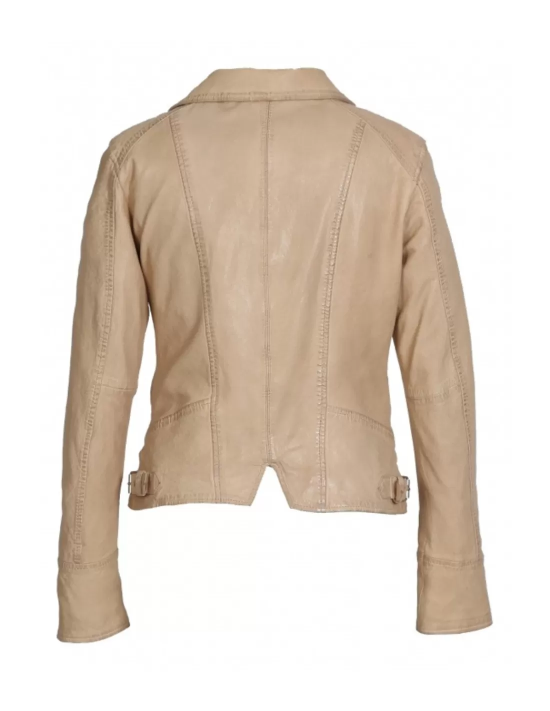 Shop Blouson Camera en cuir Ref 47478 Fonce Femme Style Perfecto Femme