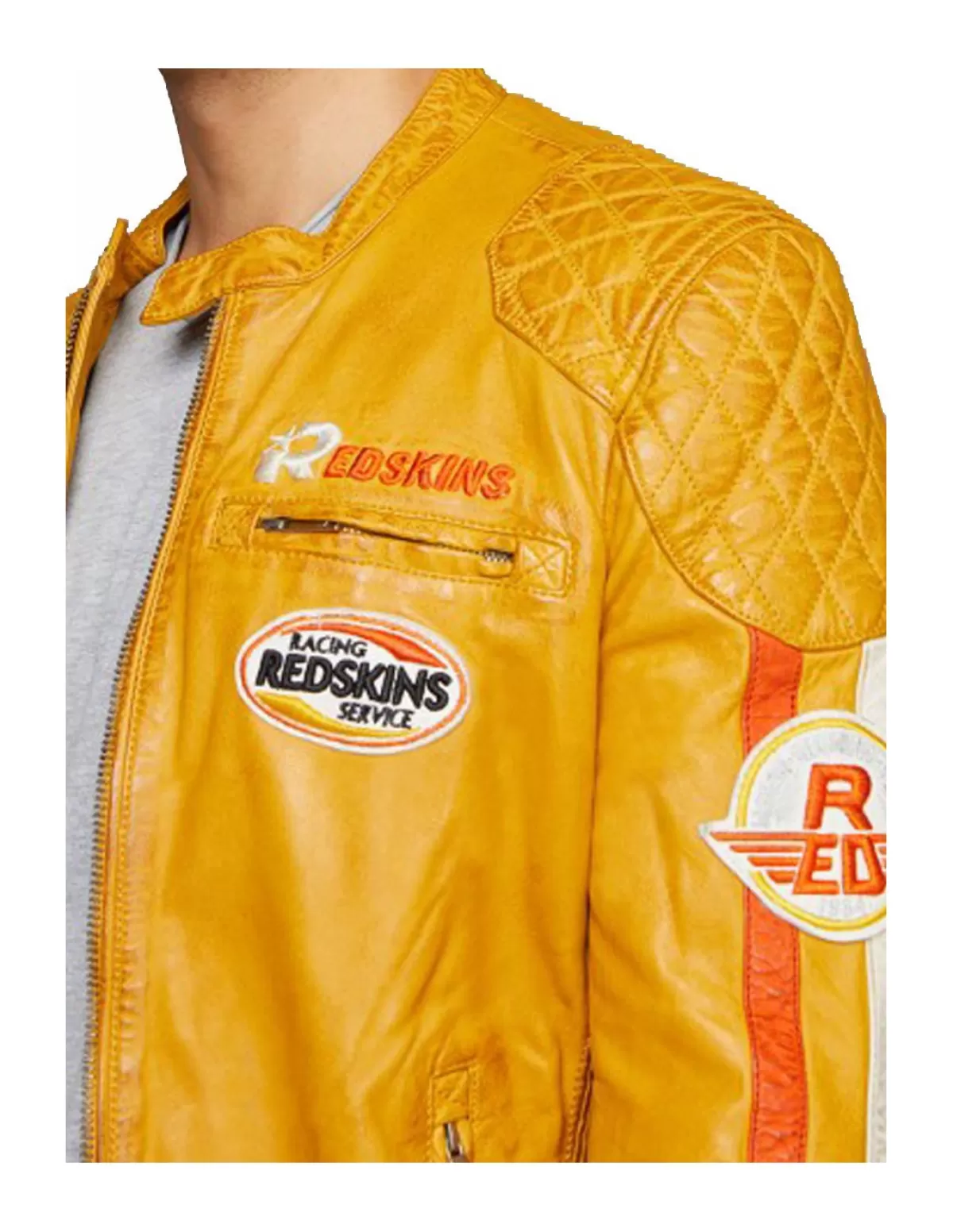 Redskins Blouson Cuir Homme<Blouson Rafter ref_48881 Jaune