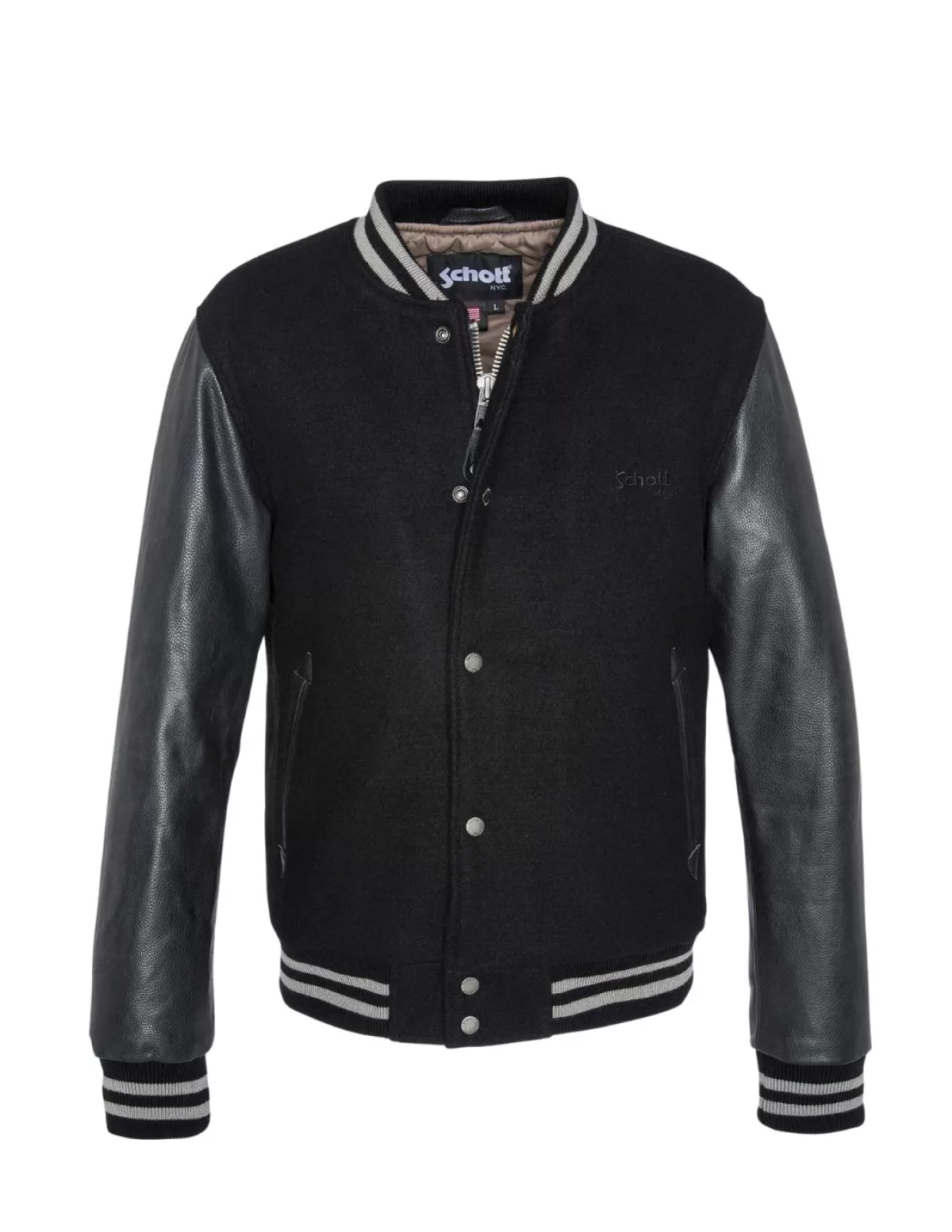 Schott Blouson - Veste Textile Homme | Pilote Et Teddy Cuir<Blouson Teddy homme Ref 58398 / Noir