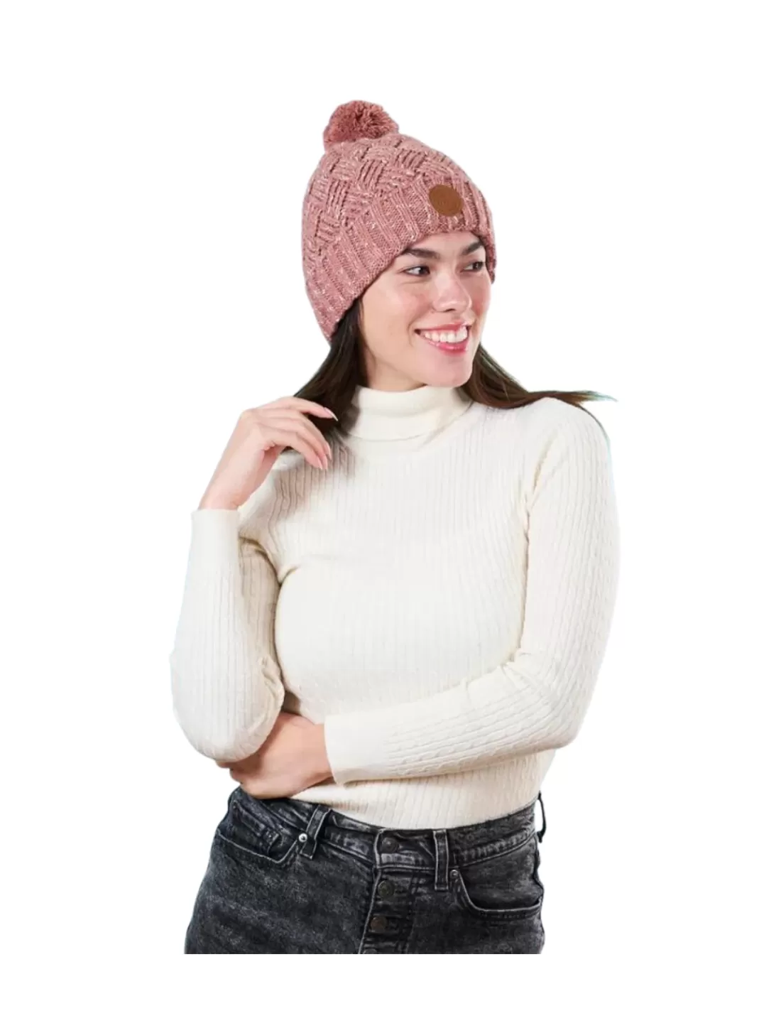 Fashion Bonnet Beanie Lynchburg Ref 61644 Pink Femme Echarpe Et Bonnet Femme