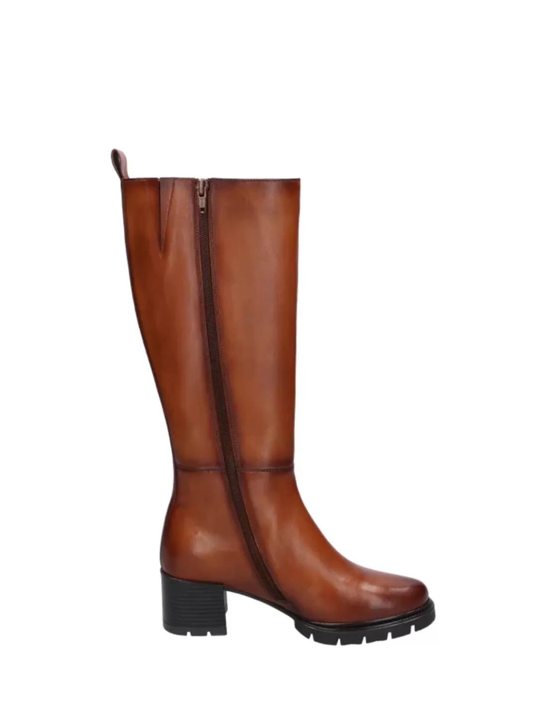 Best Sale Bottes a talons Femme Ref 58856 Cognac Femme Bottes Femme