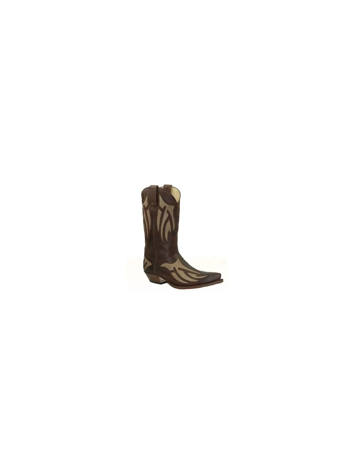 Sendra Santiag Homme<Bottes Western en cuir Vachette ref_sen21904-marron 41 BeigeMarron