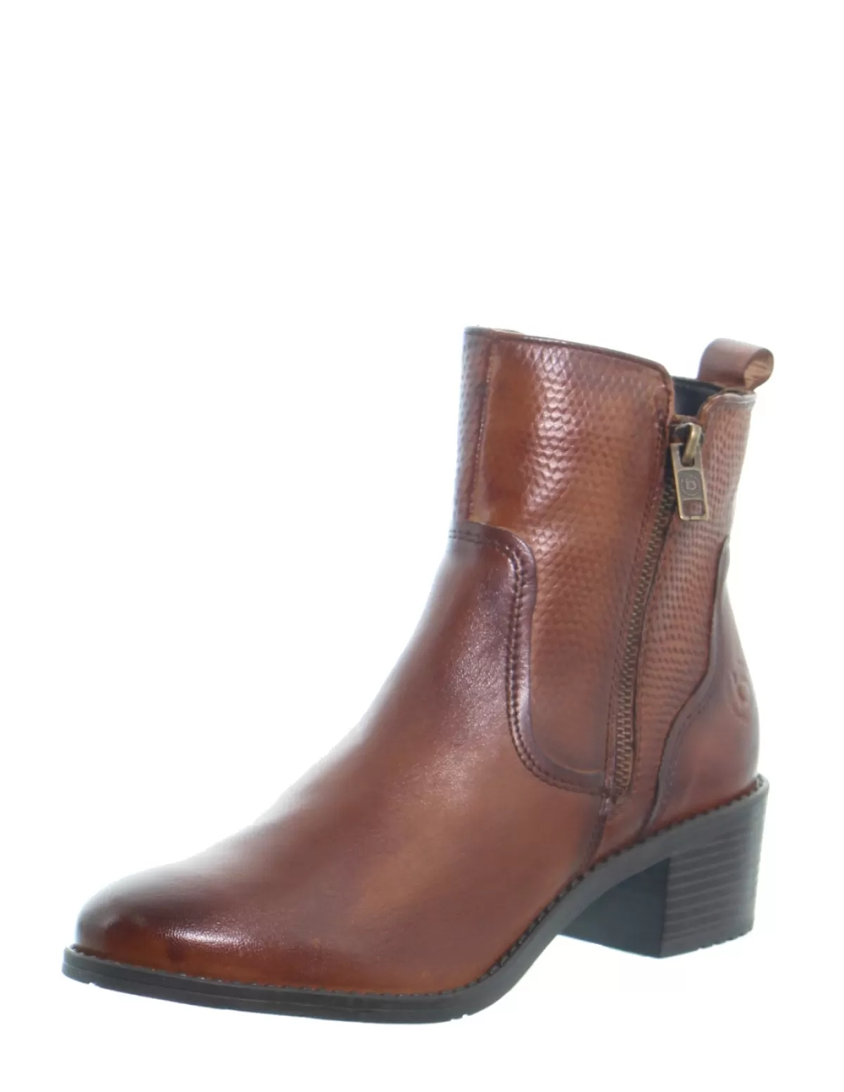 Bugatti Boots Homme<Bottines cuir ref_50631 Cognac Marron