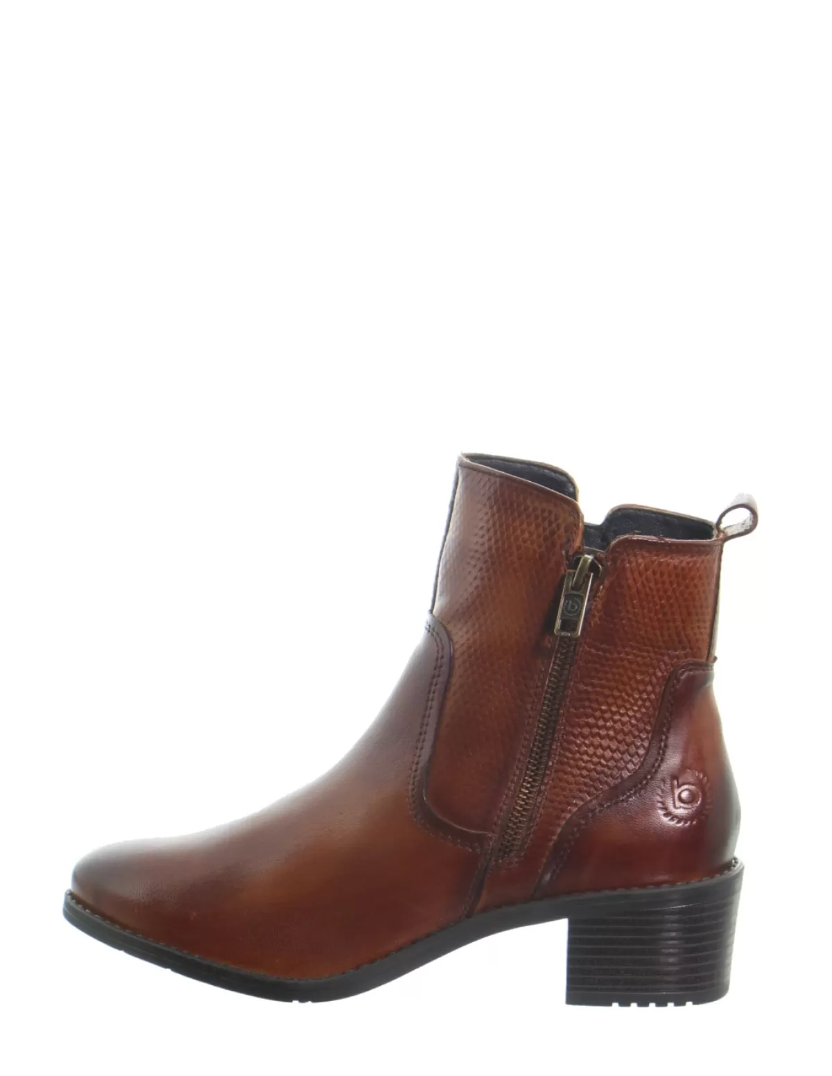 Bugatti Boots Homme<Bottines cuir ref_50631 Cognac Marron