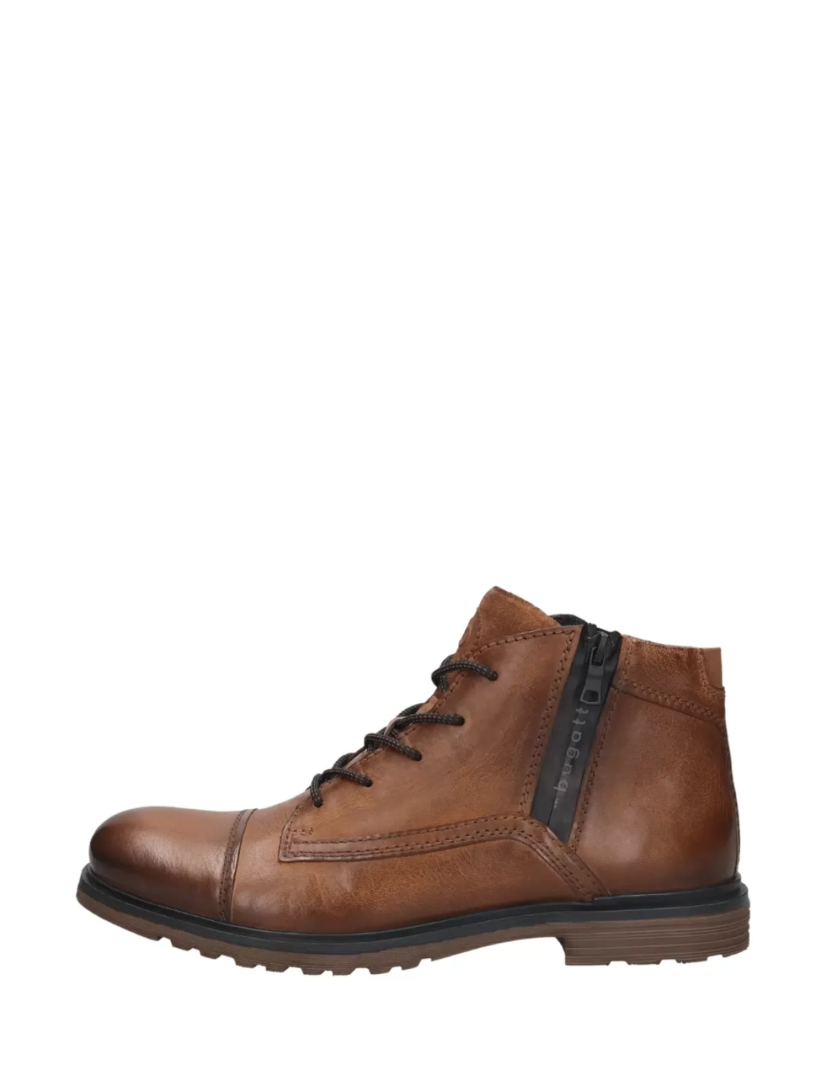 Bugatti Boots Homme<Bottines homme Ref 63982 Cognac Marron