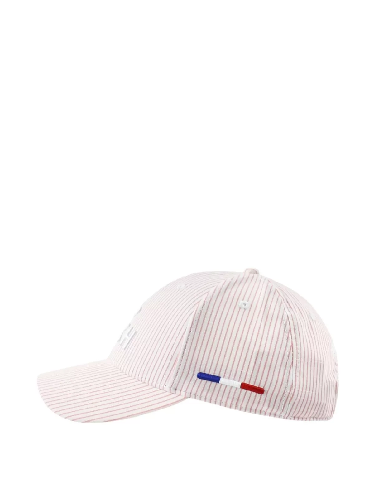 LXH Casquettes<Casquette rayures Ref 62312 he rose Blanc