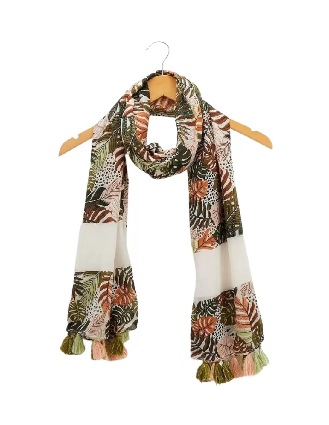 Discount Foulard Limay Ref 59291 Kaki 100*180 cm Femme Foulards Femme