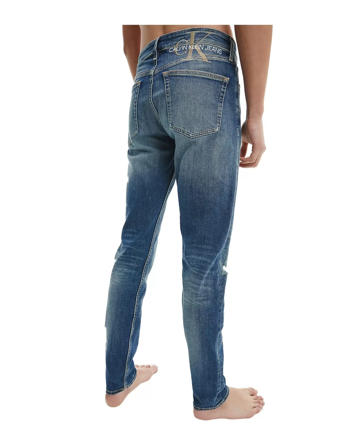 Calvin Klein Jeans Pantalons - Jeans Homme<Jean slim Homme Calvin Klein ref 52719 1AA Denim Light Bleu