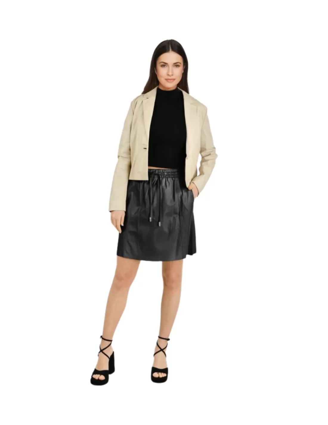 Best Jupe en cuir Nina Ref 59401 Femme Jupe Cuir Femme