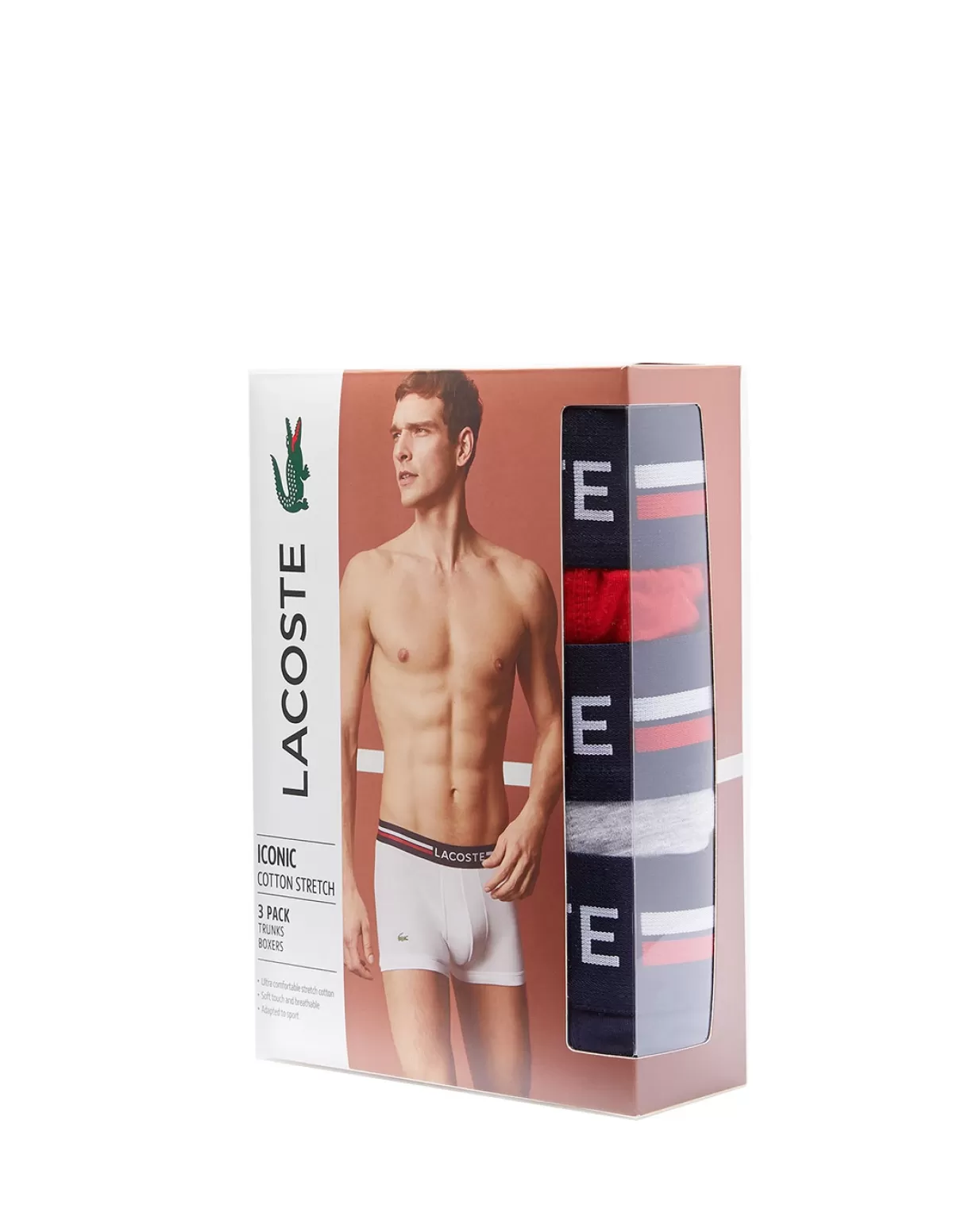 Lacoste Underwear Homme<Lot de 3 caleçons ref 53348 W34 Multicolore