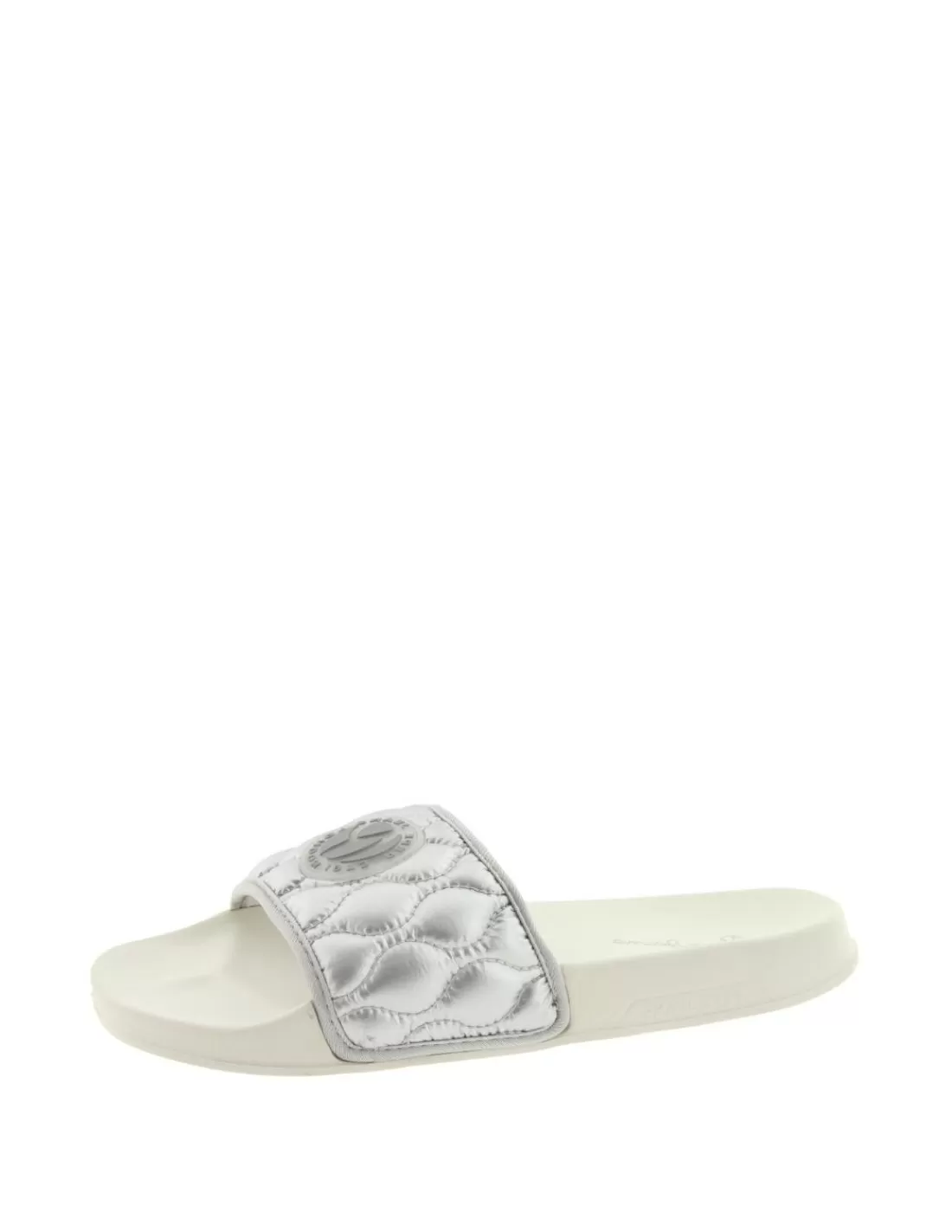 Outlet Mules Femme Ref 56434 934 Argent Femme Sandales Plates Femme