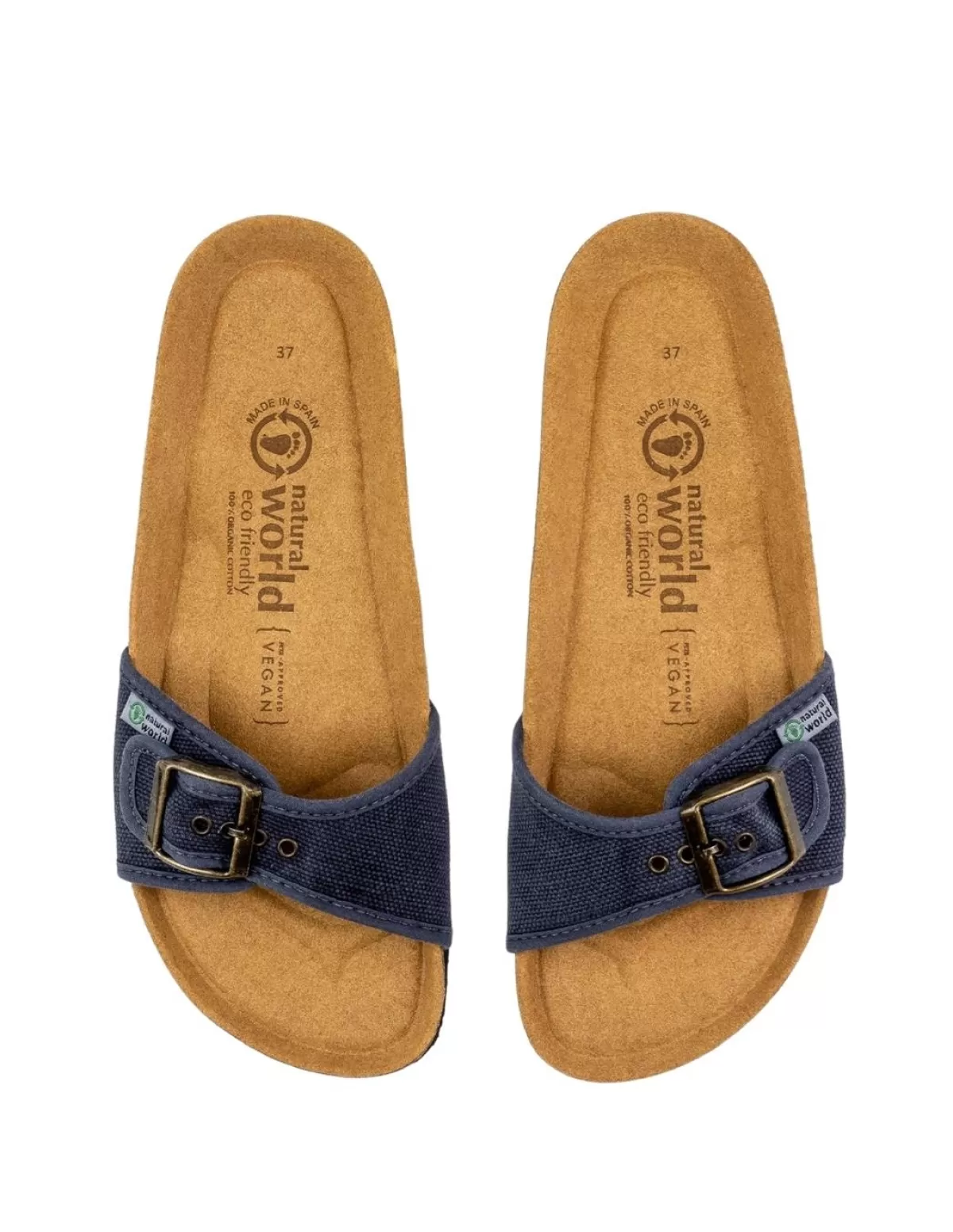 Natural World Tongs Homme<Mules homme Ref 57034 677 Marin Bleu