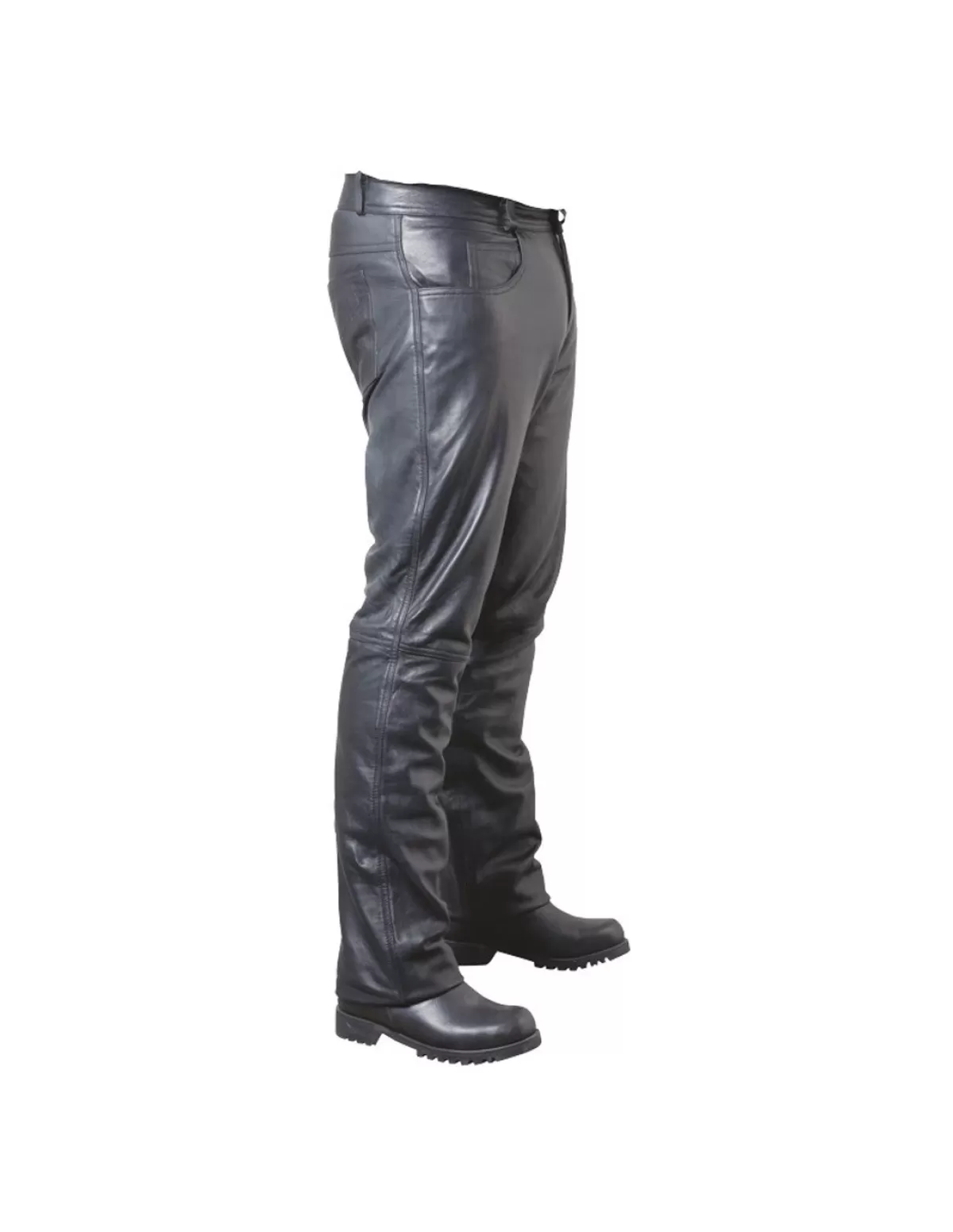 Pallas Cuir Pantalon Cuir Homme<Pantalon 501 en cuir Last Rebels ref 19777 Noir