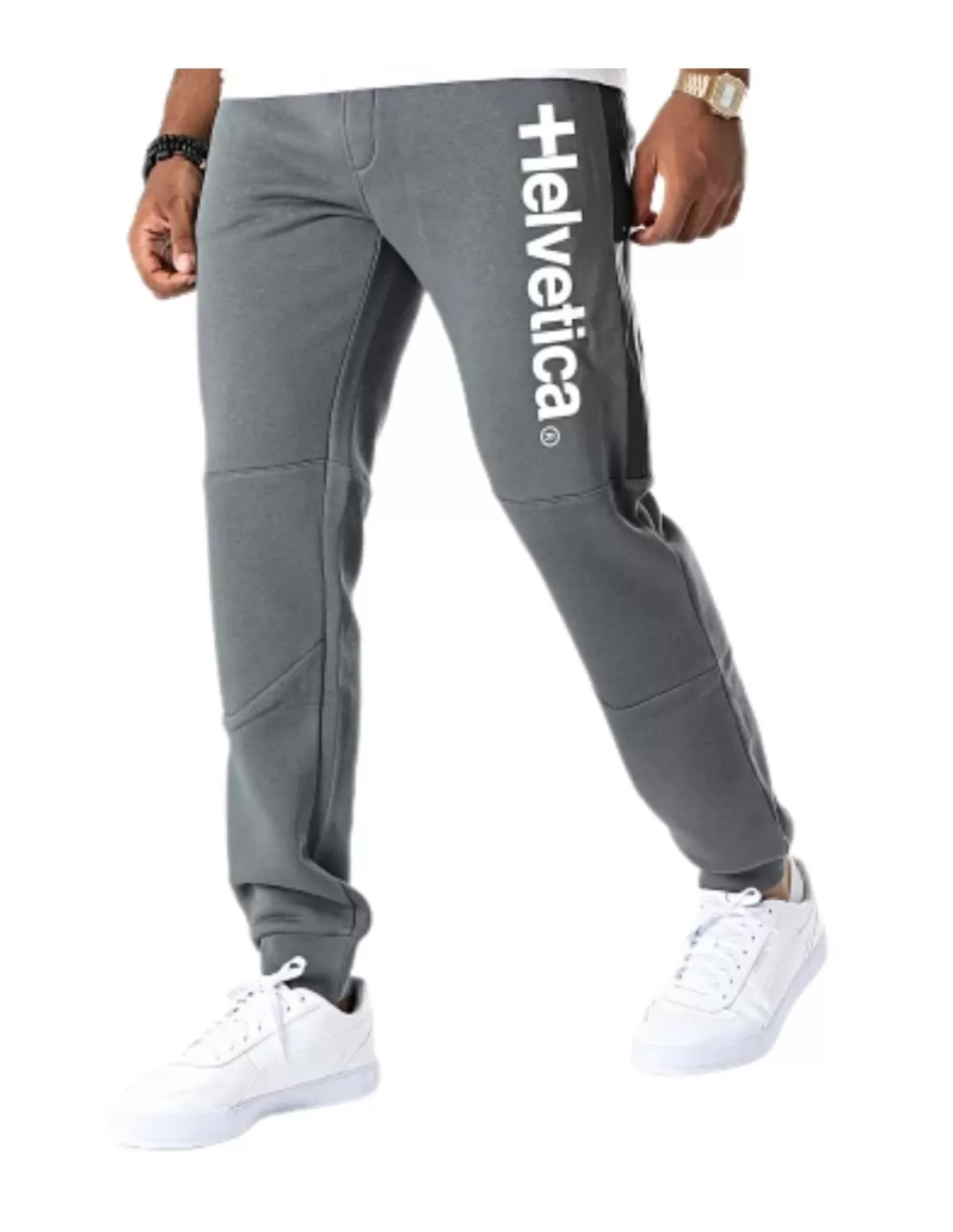 Helvetica Pantalons - Jeans Homme<Pantalon de jogging Homme Ref 58498 Dark grey Gris