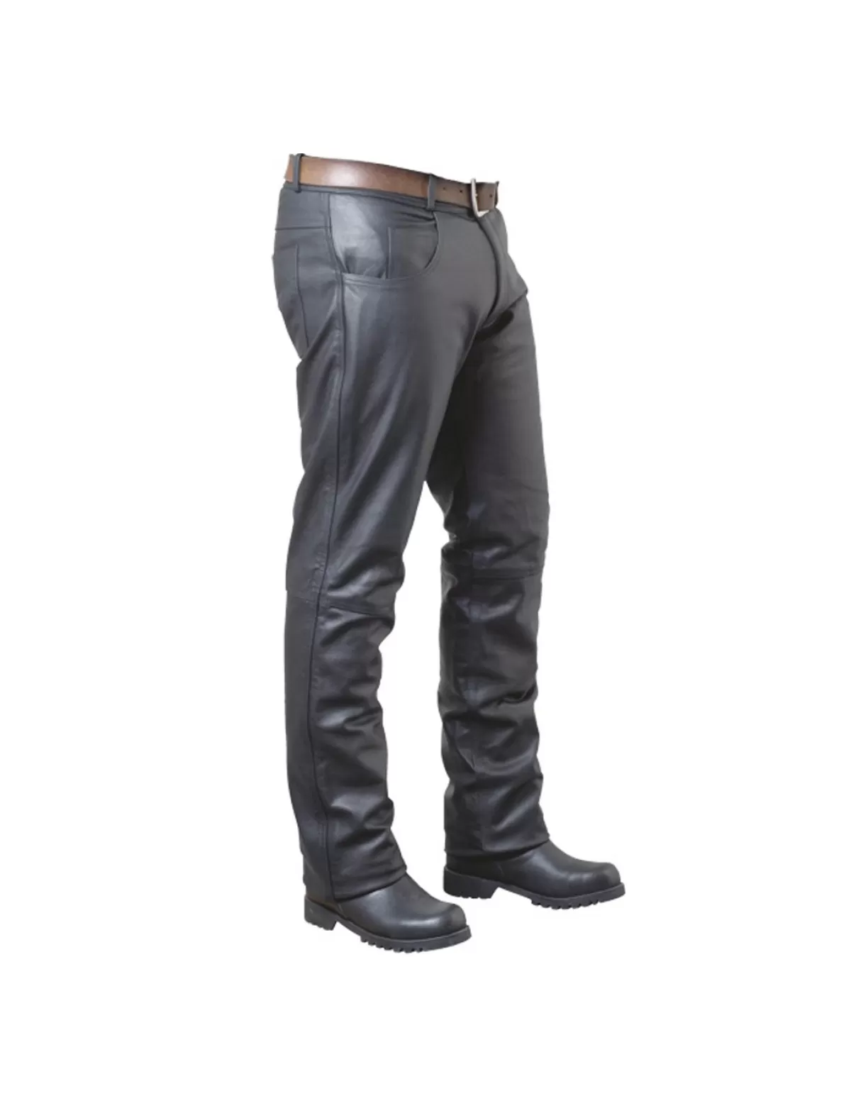 Pallas Cuir Pantalon Cuir Homme<Pantalon en cuir VACHETE ref_reg02700- Noir