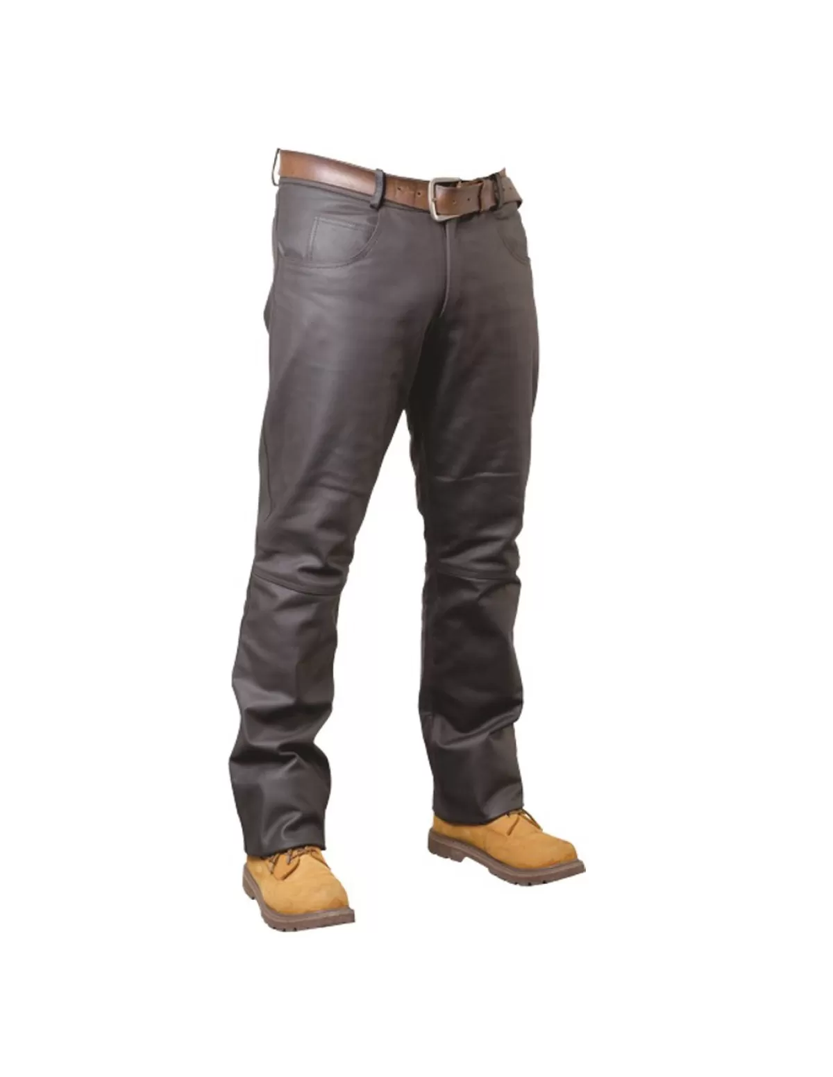 Pallas Cuir Pantalon Cuir Homme<Pantalon en cuir VACHETTE ref_reg02703- Marron