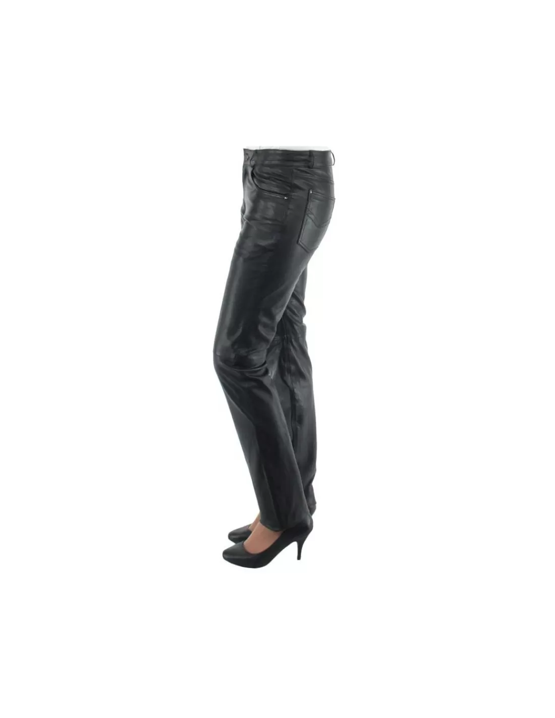 Outlet Pantalon Giorgio slim wody en cuir ref 33425 Femme Pantalon - Short Cuir Femme