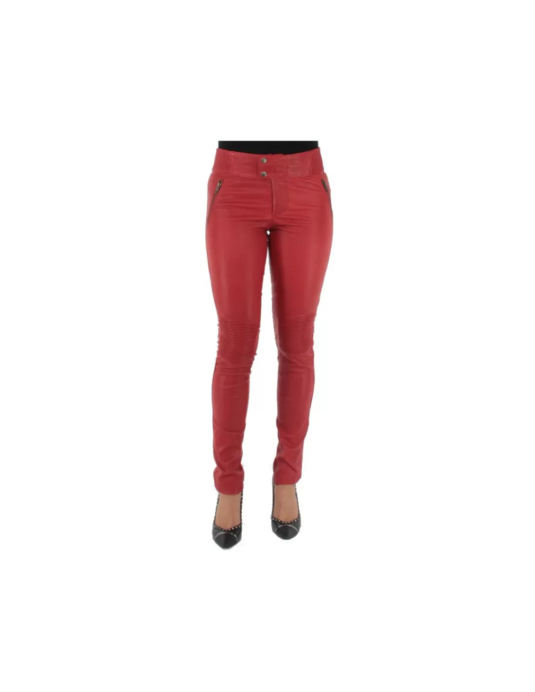 Store Pantalon sélection en cuir ref_sof37618- Femme Pantalon - Short Cuir Femme