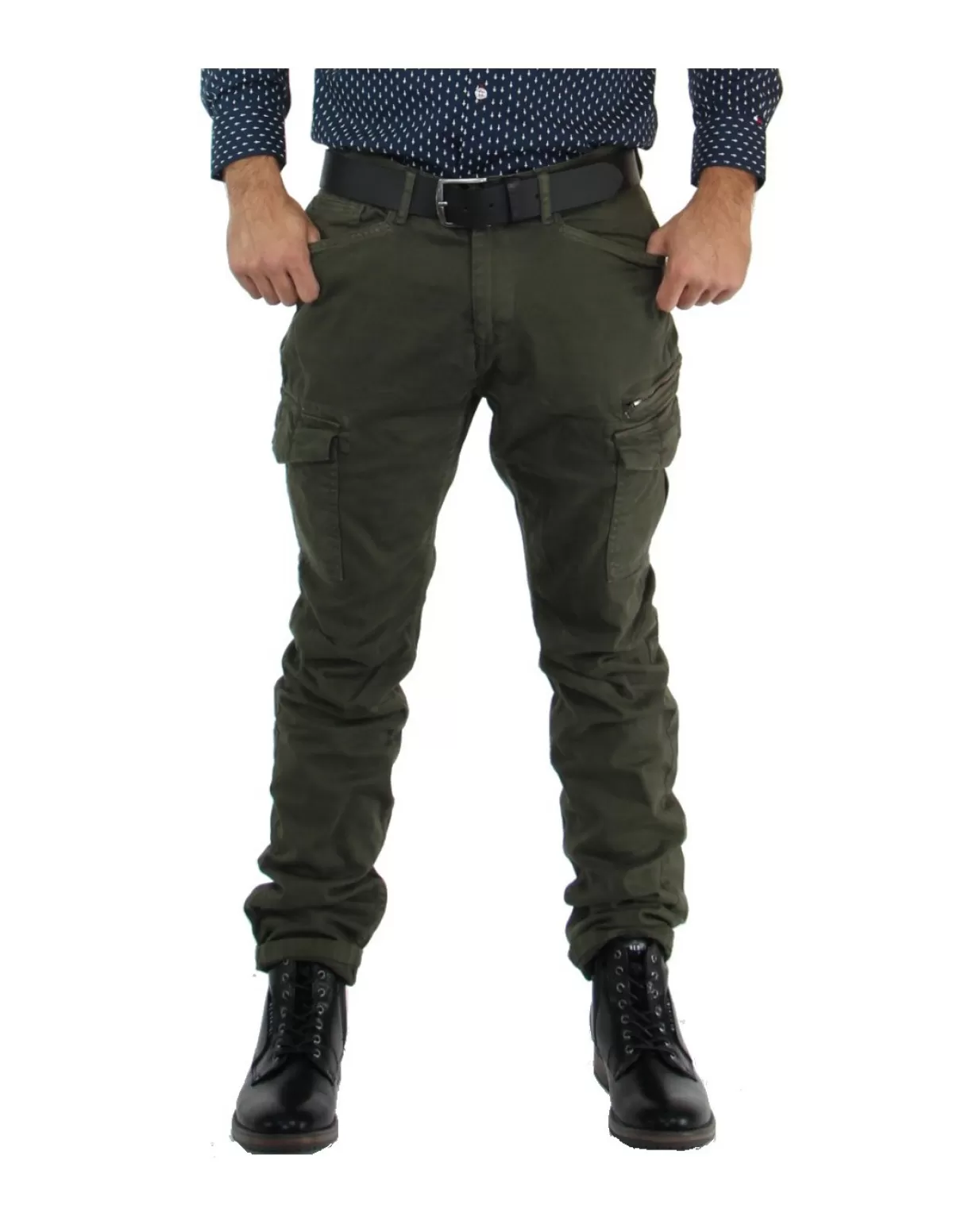 PATROUILLE DE FRANCE Pantalons - Jeans Homme<Pantalon LARGO ref 47857 Olive Vert