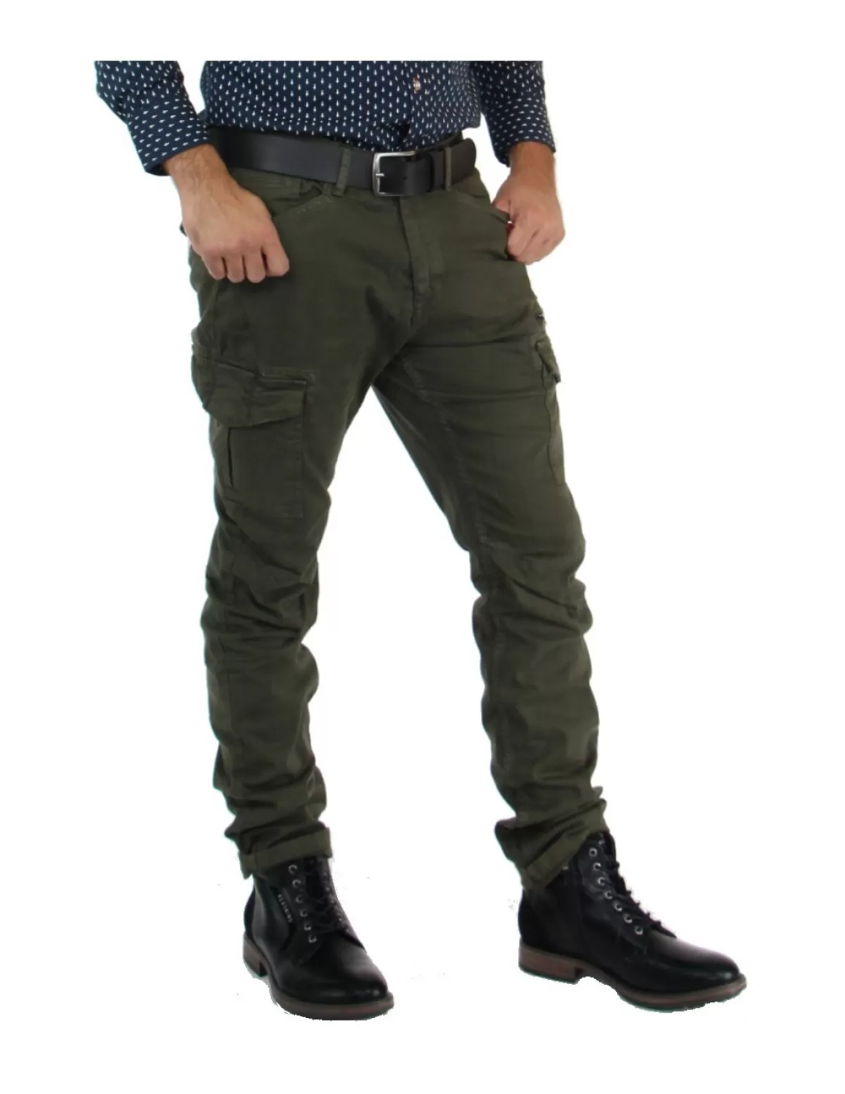 PATROUILLE DE FRANCE Pantalons - Jeans Homme<Pantalon LARGO ref 47857 Olive Vert