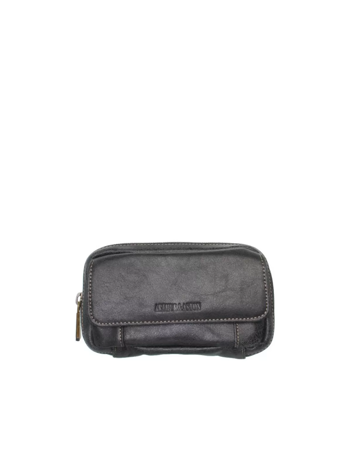 Arthur & aston Accessoire Divers Maroquinerie Homme<Pochette Arthur et Aston en cuir ref_ast37382- Noir