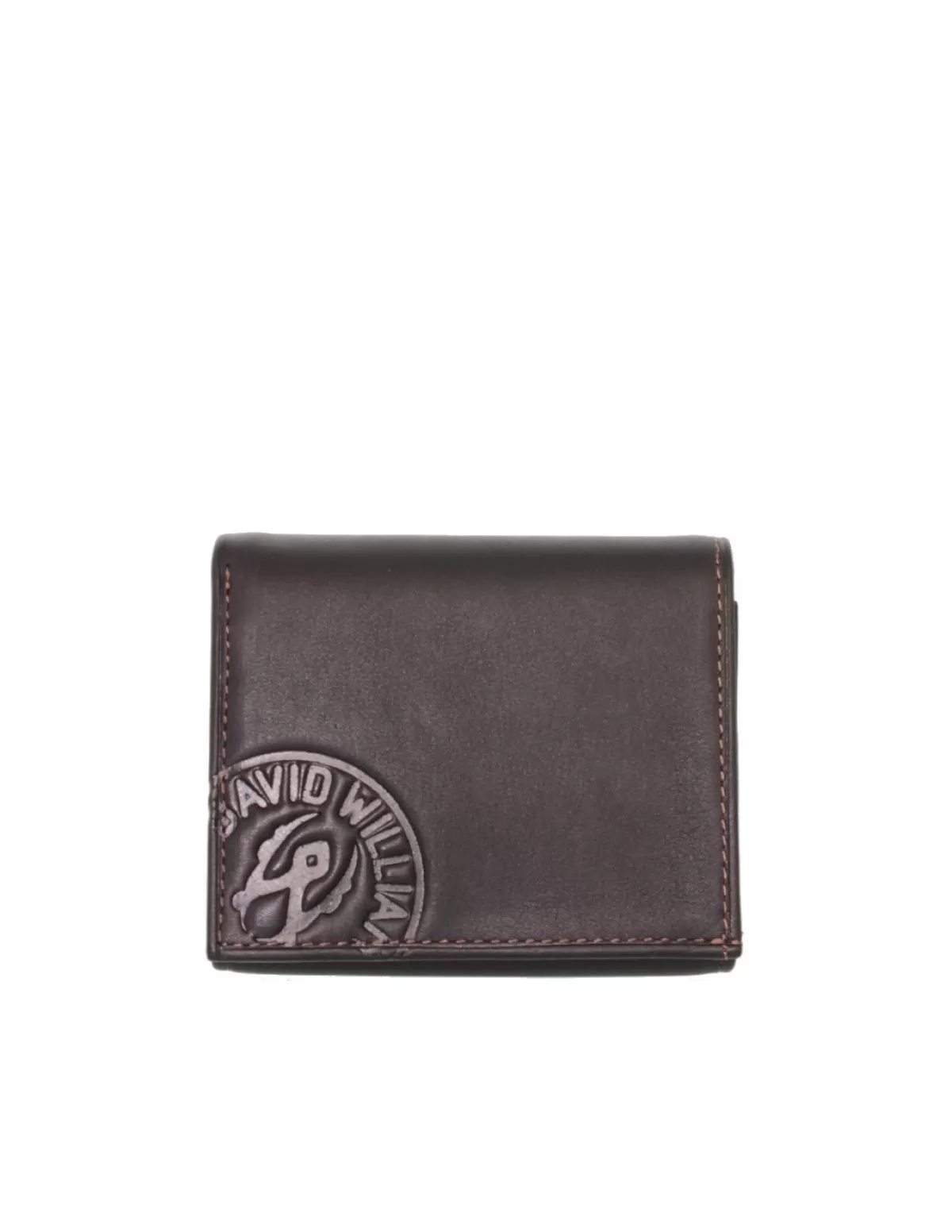 David William Porte-monnaie Homme<Porte-monnaie en cuir ref_lhc37147- Marron