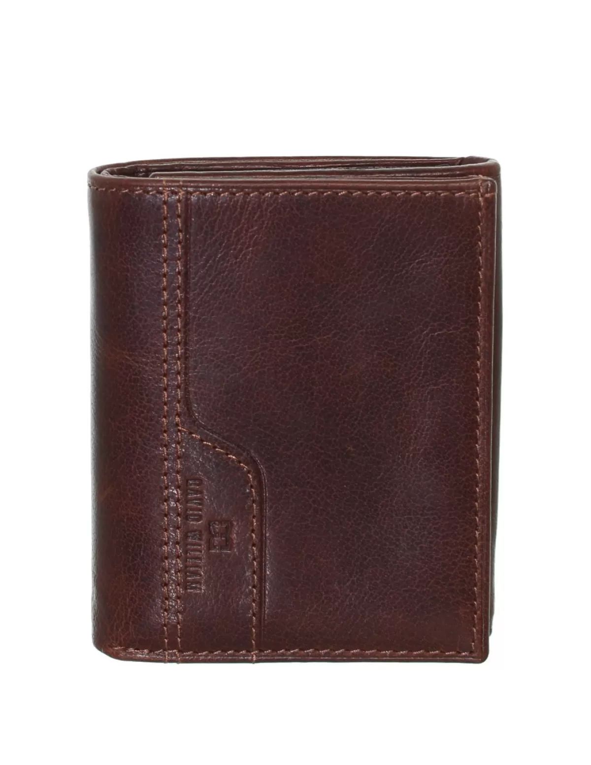 David William Porte-monnaie Homme<Porte-monnaie en cuir ref_lhc40834--8*10*2 Marron