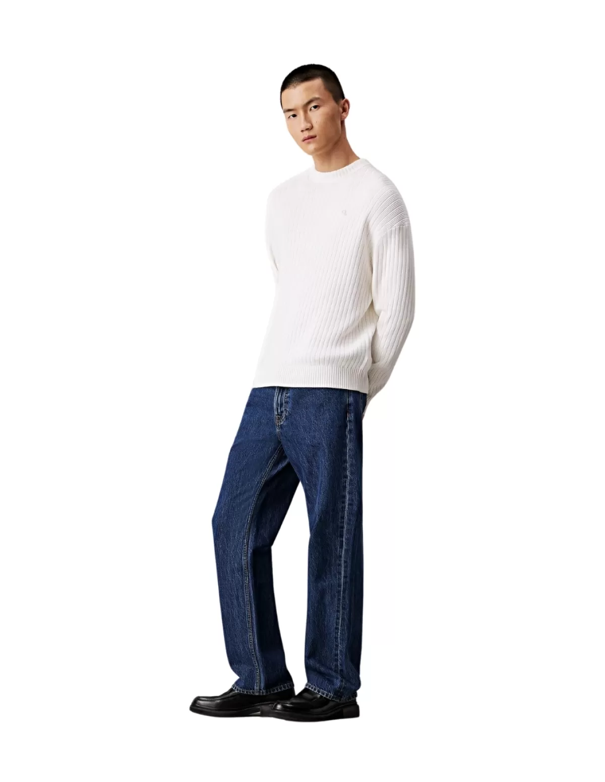 Calvin Klein Sweats - Pulls - Gilets Homme<Pull homme Ref 63857 YBI Ecru