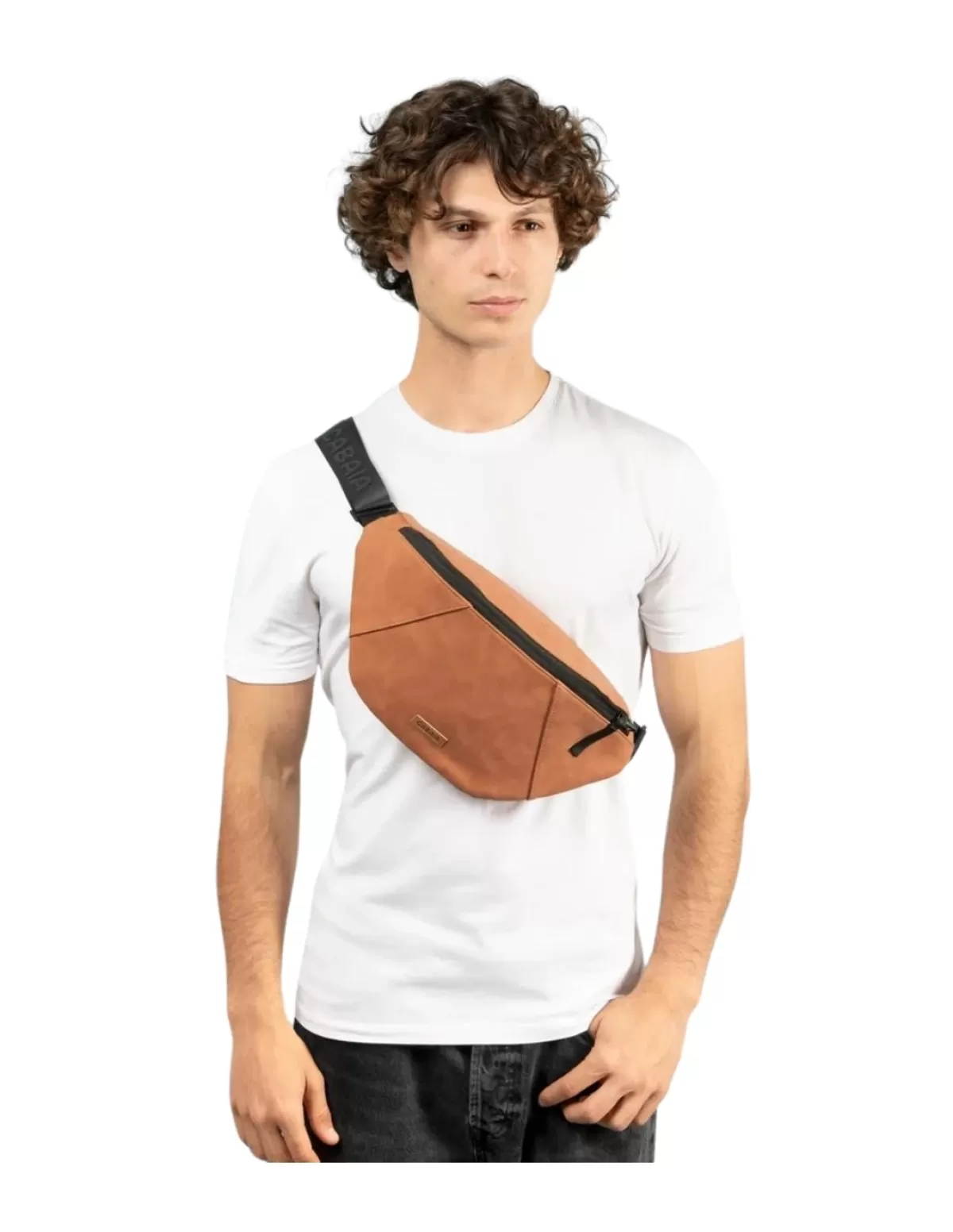 Cabaia Bananes Homme<Sac banane Moscou L Ref 63391 Camel 35*17*10.5 cm Beige