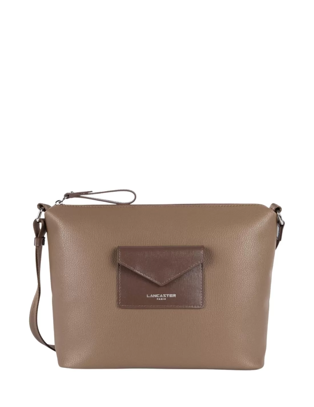 Cheap Sac trotteur Lancaster Ref 45336 Taupe 20*18*8 cm Femme Sac Porté Travers Femme | Sac Porté Épaule Femme