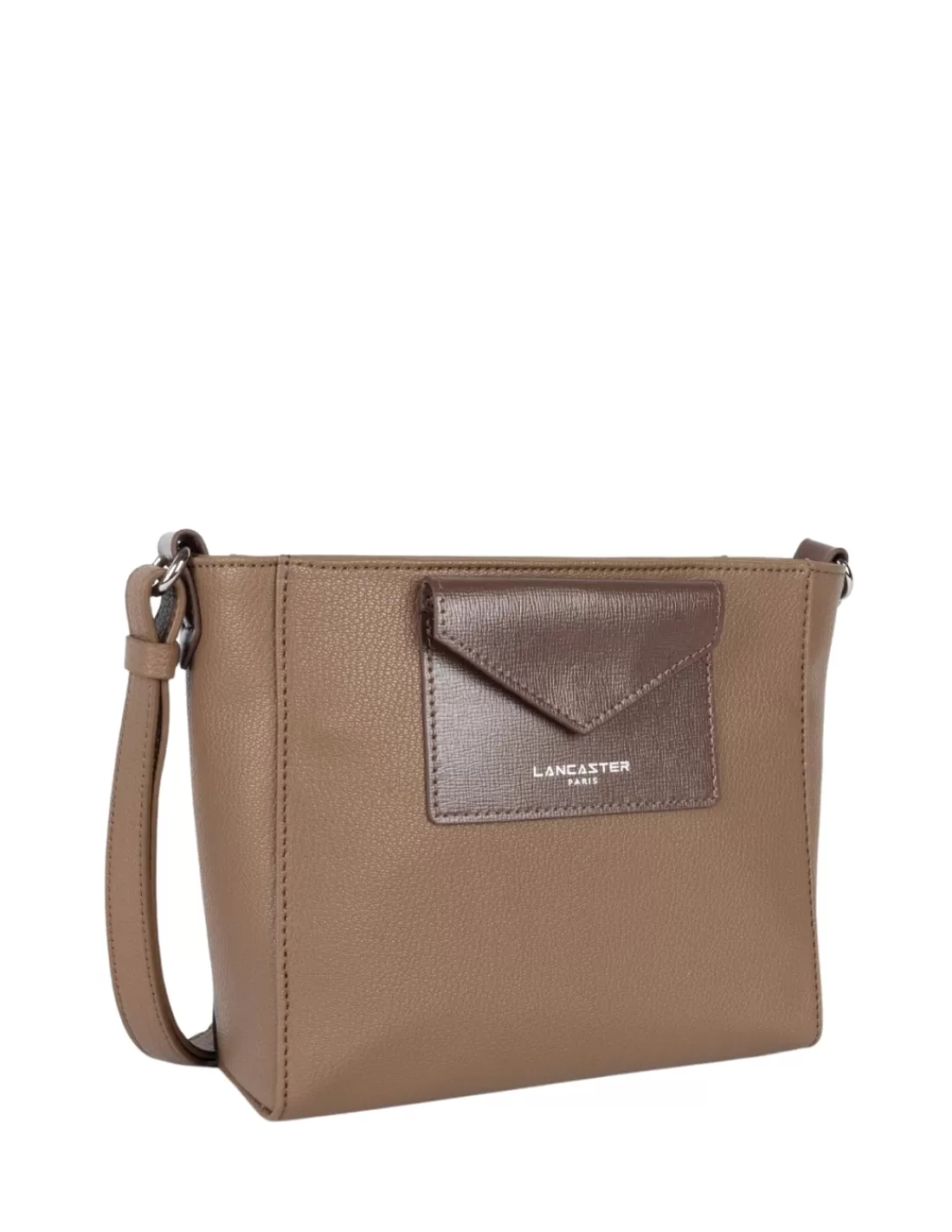 Cheap Sac trotteur Lancaster Ref 45336 Taupe 20*18*8 cm Femme Sac Porté Travers Femme | Sac Porté Épaule Femme