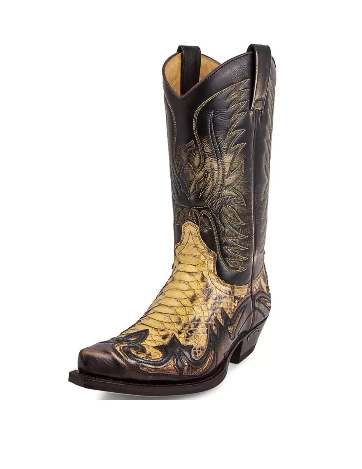 Sendra Santiag Homme<Santiags Hommes Ref 41031 Python Marron