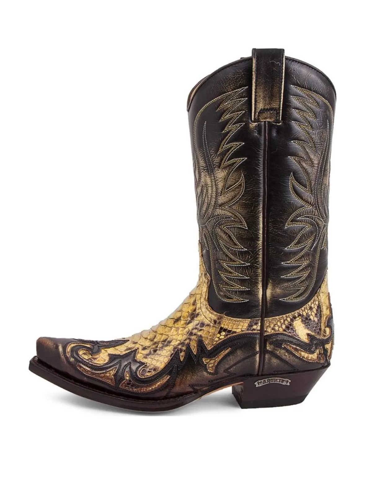 Sendra Santiag Homme<Santiags Hommes Ref 41031 Python Marron