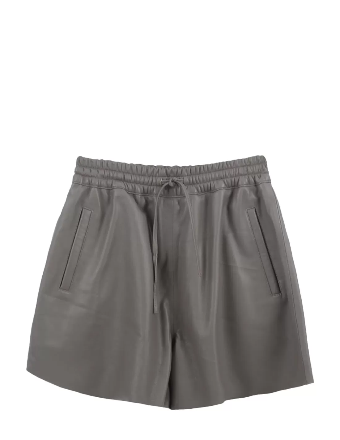 Best Short en cuir ref 51954 mastic Femme Shorts - Bermudas Femme | Pantalon - Short Cuir Femme