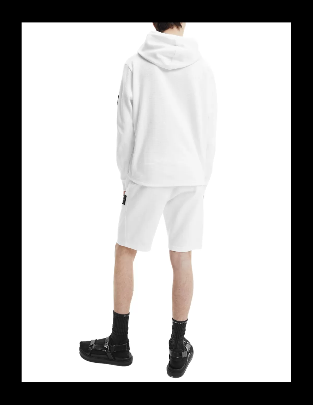 Calvin Klein Jeans Sweats - Pulls - Gilets Homme<Sweat à capuche Calvin Klein ref 53246 YAF Blanc