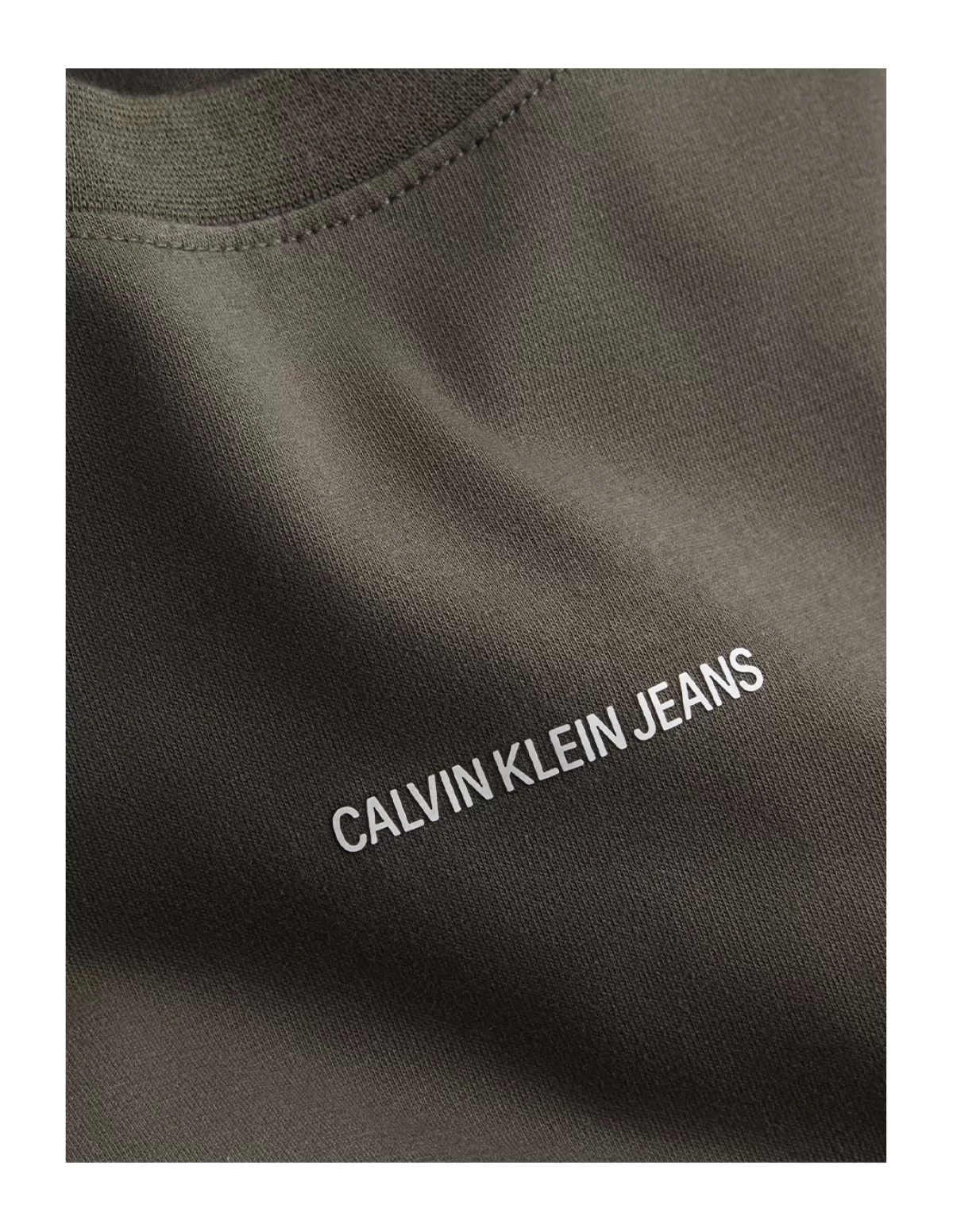 Calvin Klein Jeans Tee-shirt - Polo Homme<T shirt homme Ref 54827 LBL Olive Vert