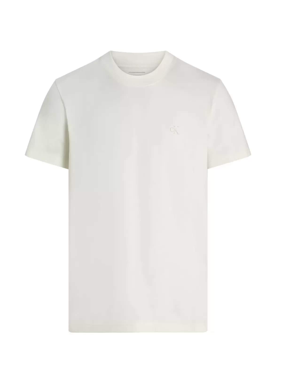 Calvin Klein Jeans Tee-shirt - Polo Homme<T shirt Ref 64486 YBI Ecru