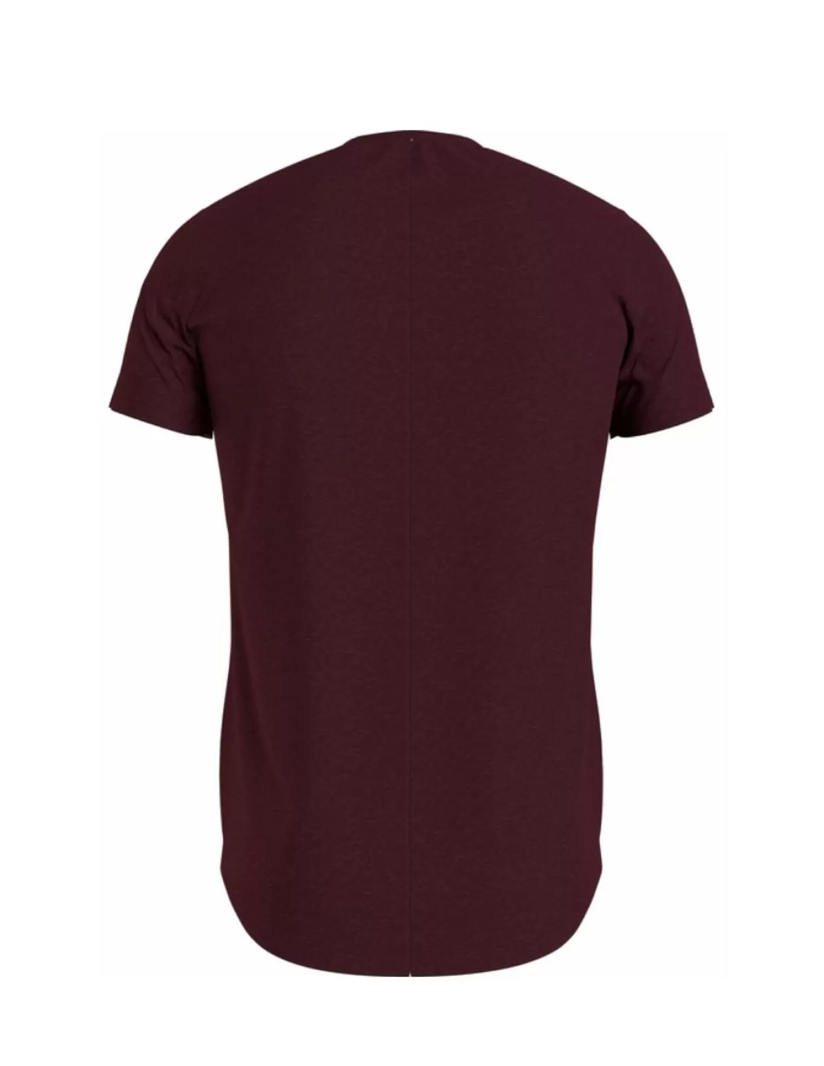 Tommy Hilfiger Tee-shirt - Polo Homme<T Shirt chine Tommy Jeans Ref 58078 VLP Bordeaux Rouge